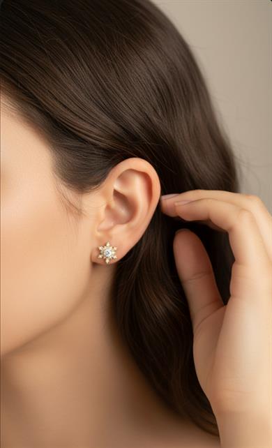 Vp 14 K Yıldız Model Küpe