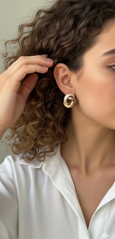 Vp 3 Renkli Dügüm Model Küpe