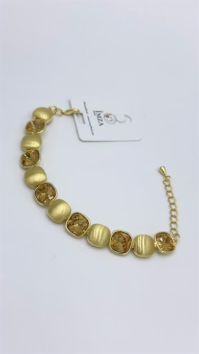 Vp Paris Serisi Gold Kahve Ton Bileklik