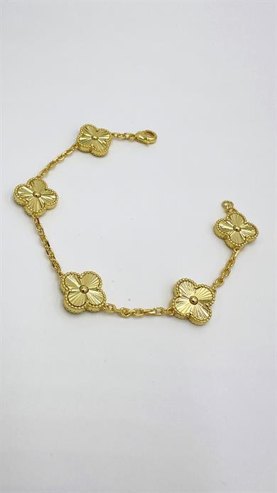 Vp Paris Serisi Gold Yonca Bileklik