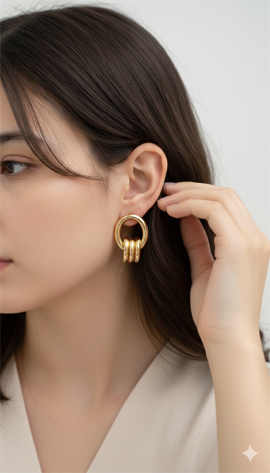 Vp Rose Gold Sarmal Küpe