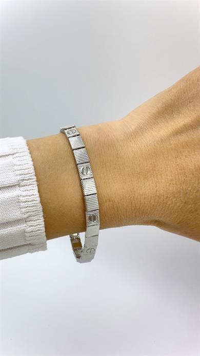 Vp Sılver Kare Model Bileklik