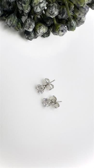 Vp Sılver Tek Taş Model Küpe