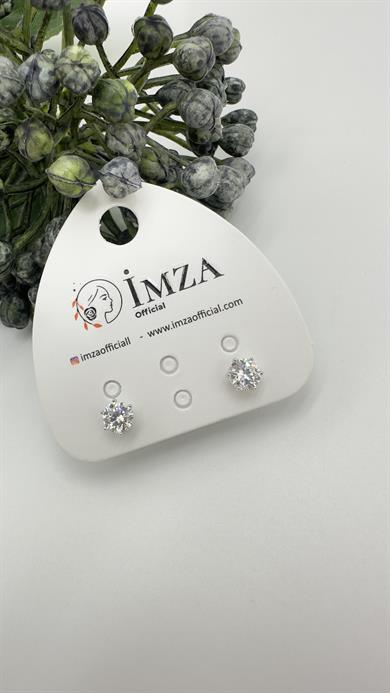 Vp Sılver Tek Taş Model Küpe