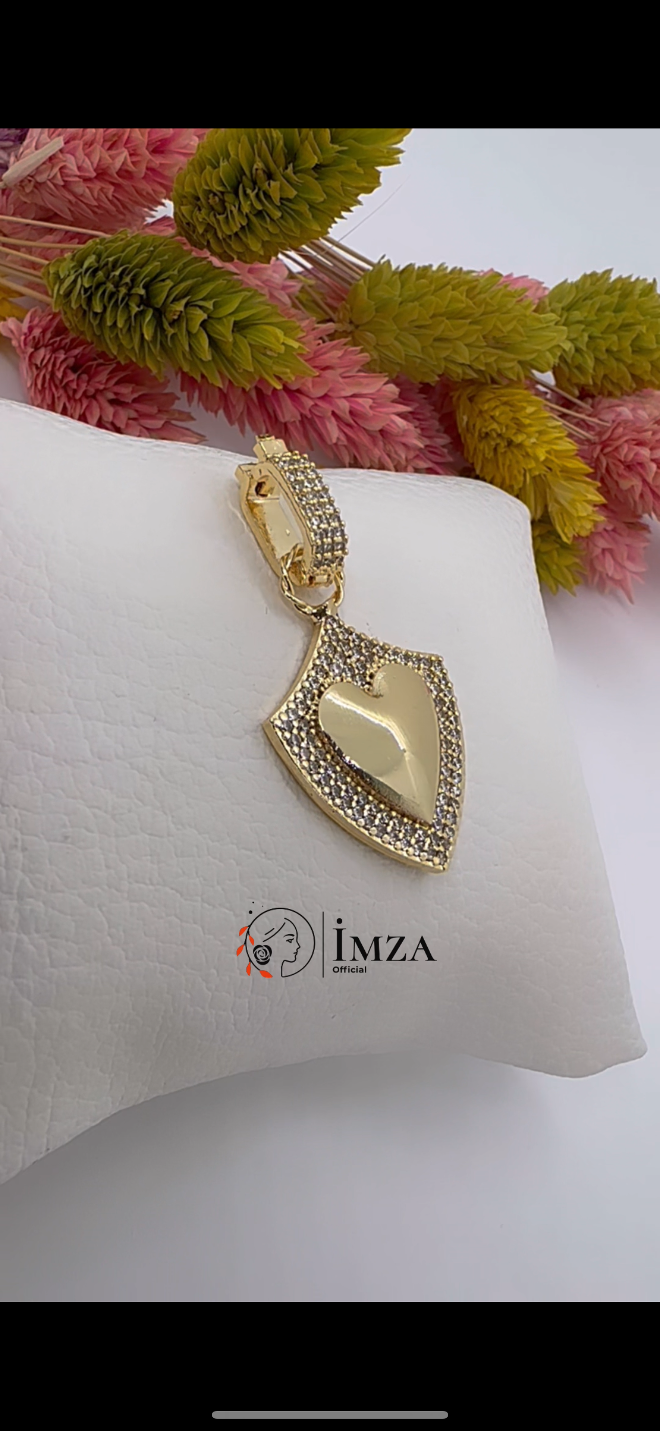 Ajda Çarm Taşlı Kalp