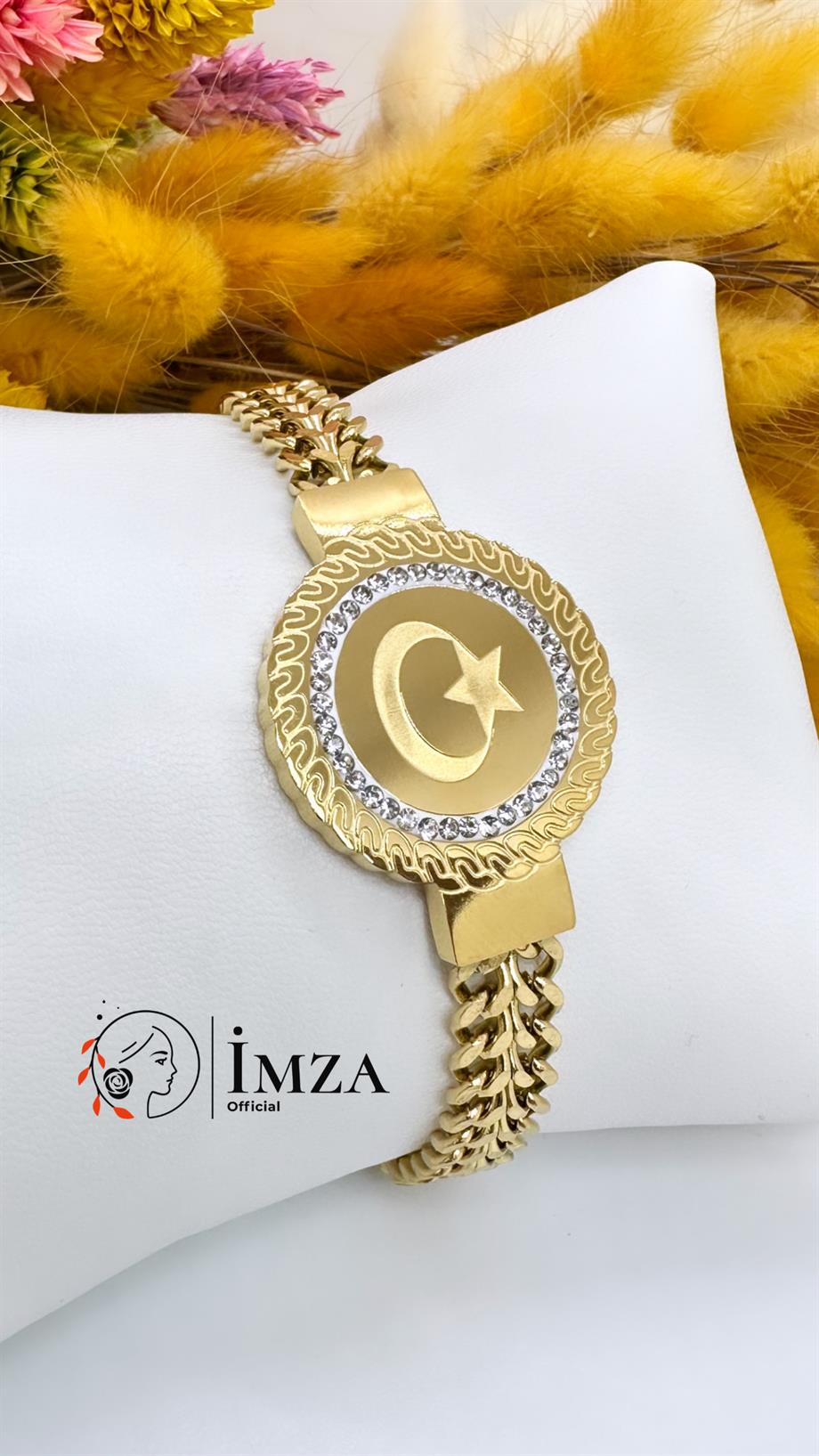 Çelik Çeyrekli Bileklik