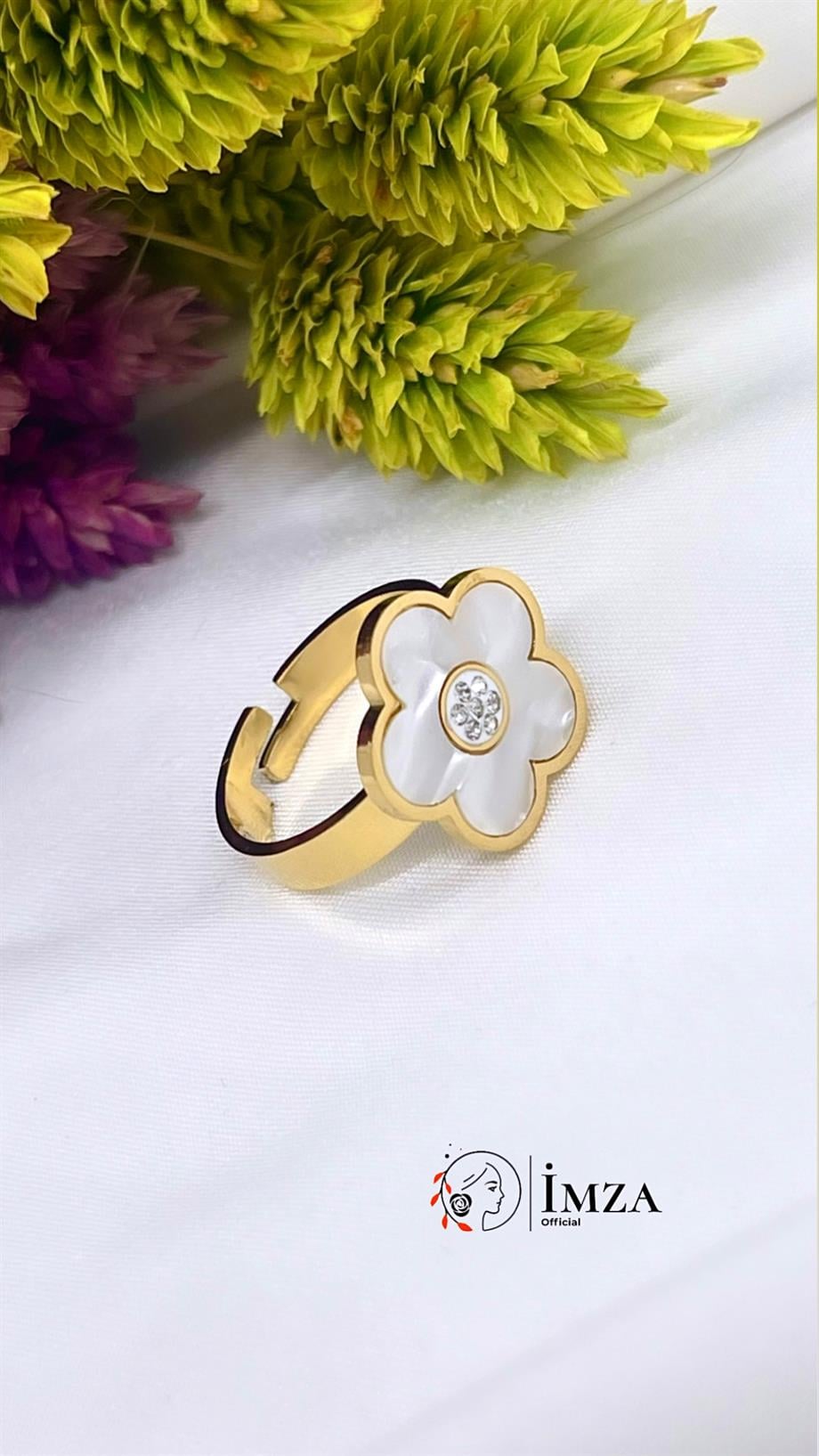 ÇELİK SEDEF FLOWER KOLYE