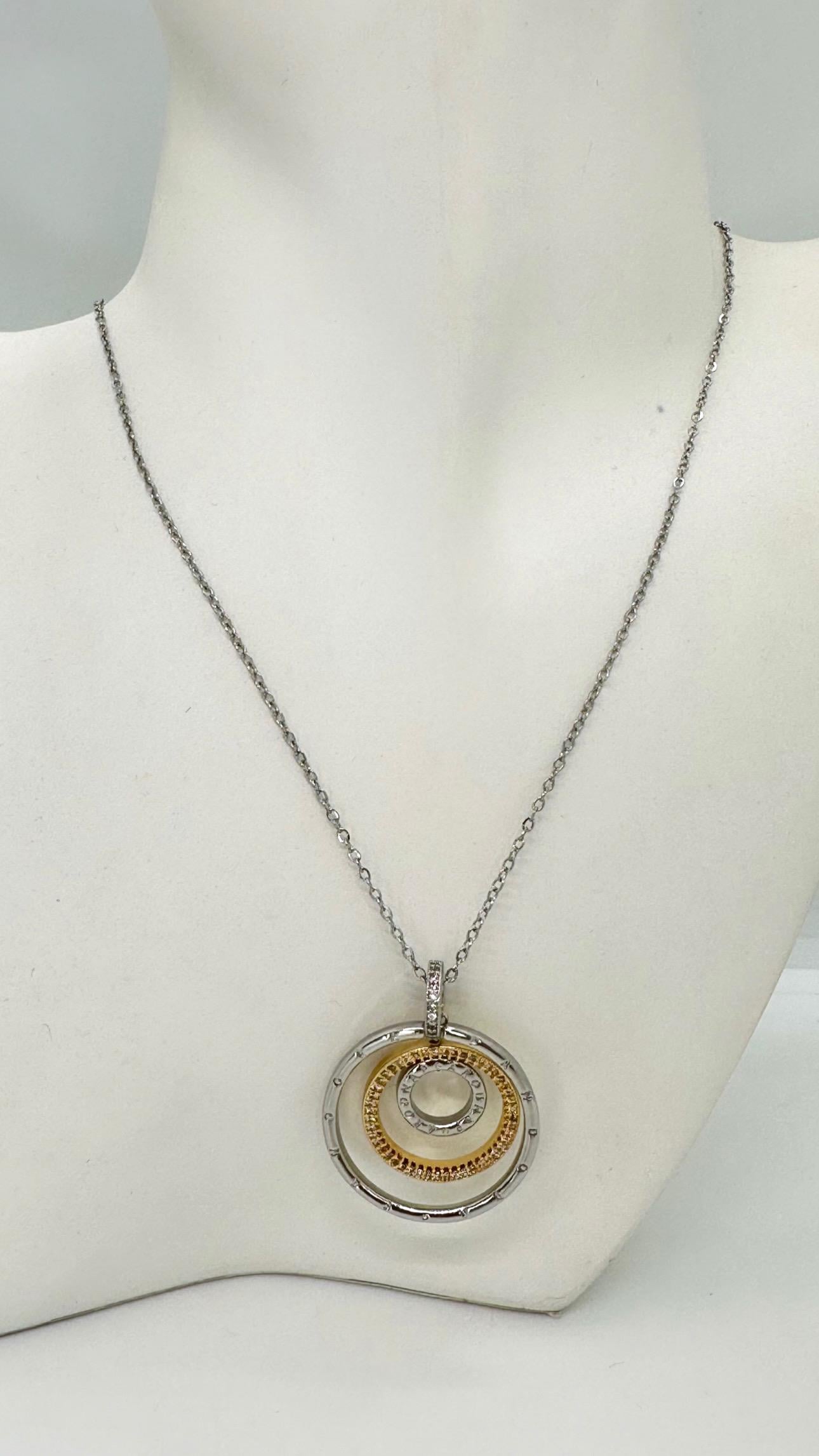 Çelik Silver Halka Kolye