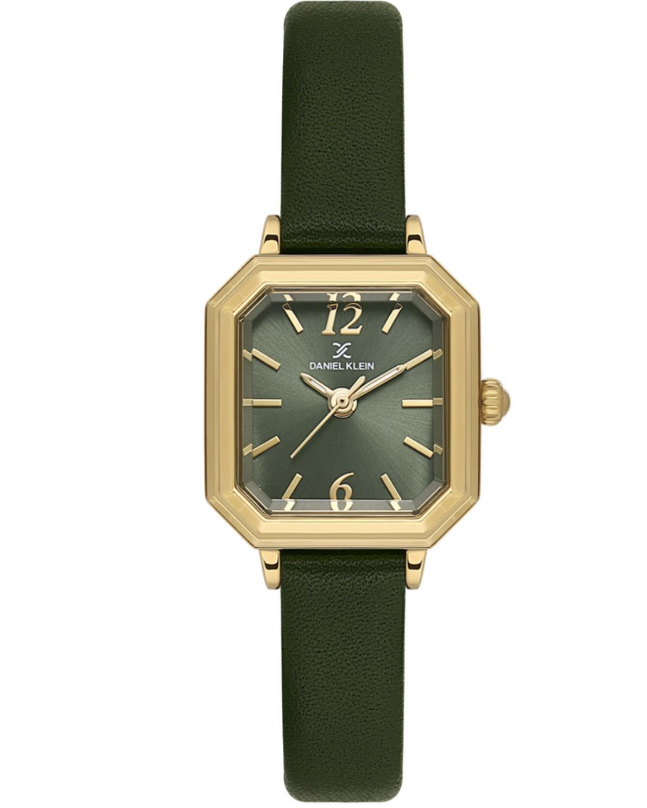 D K Premıum Yeşil Deri Kordonlu Model Kadın Saat