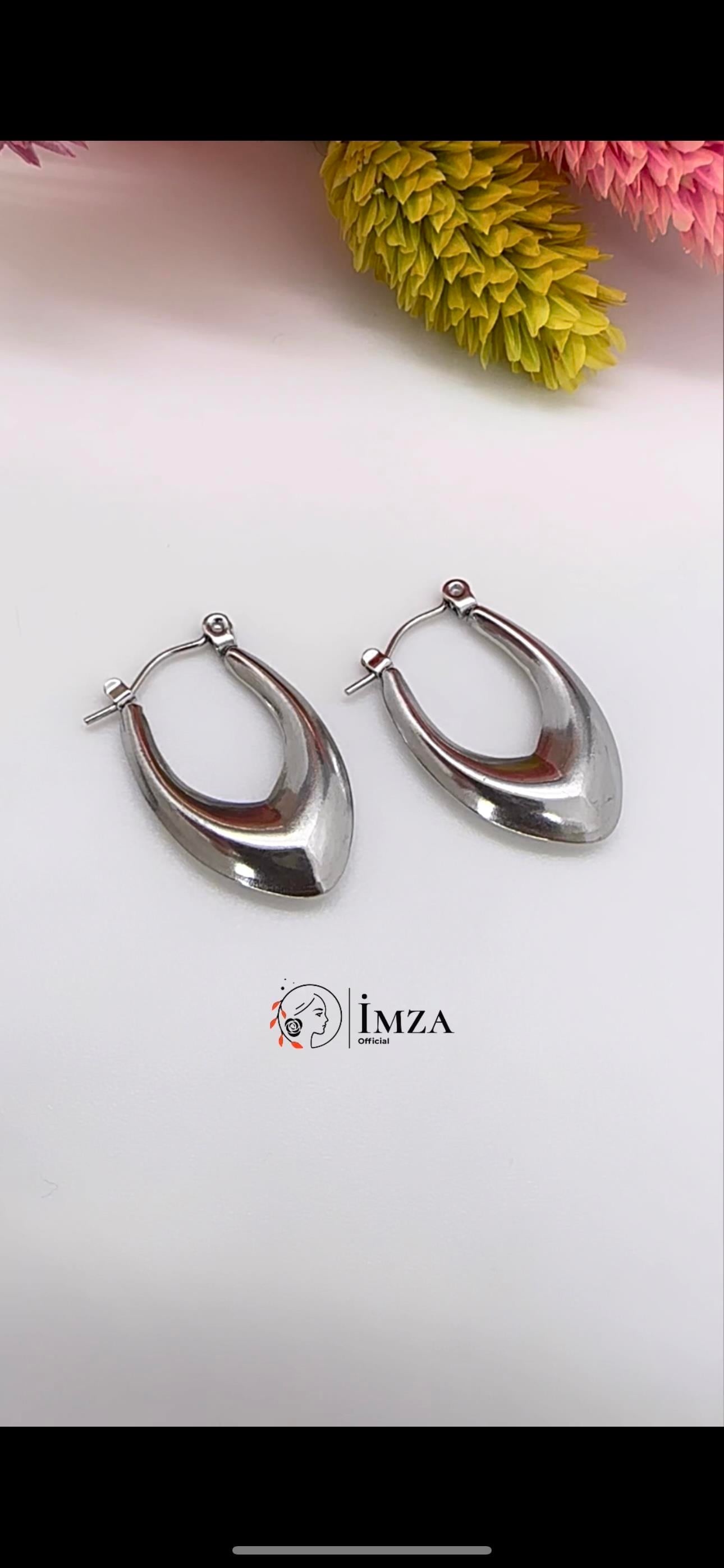 Damla Halka Silver Küpe