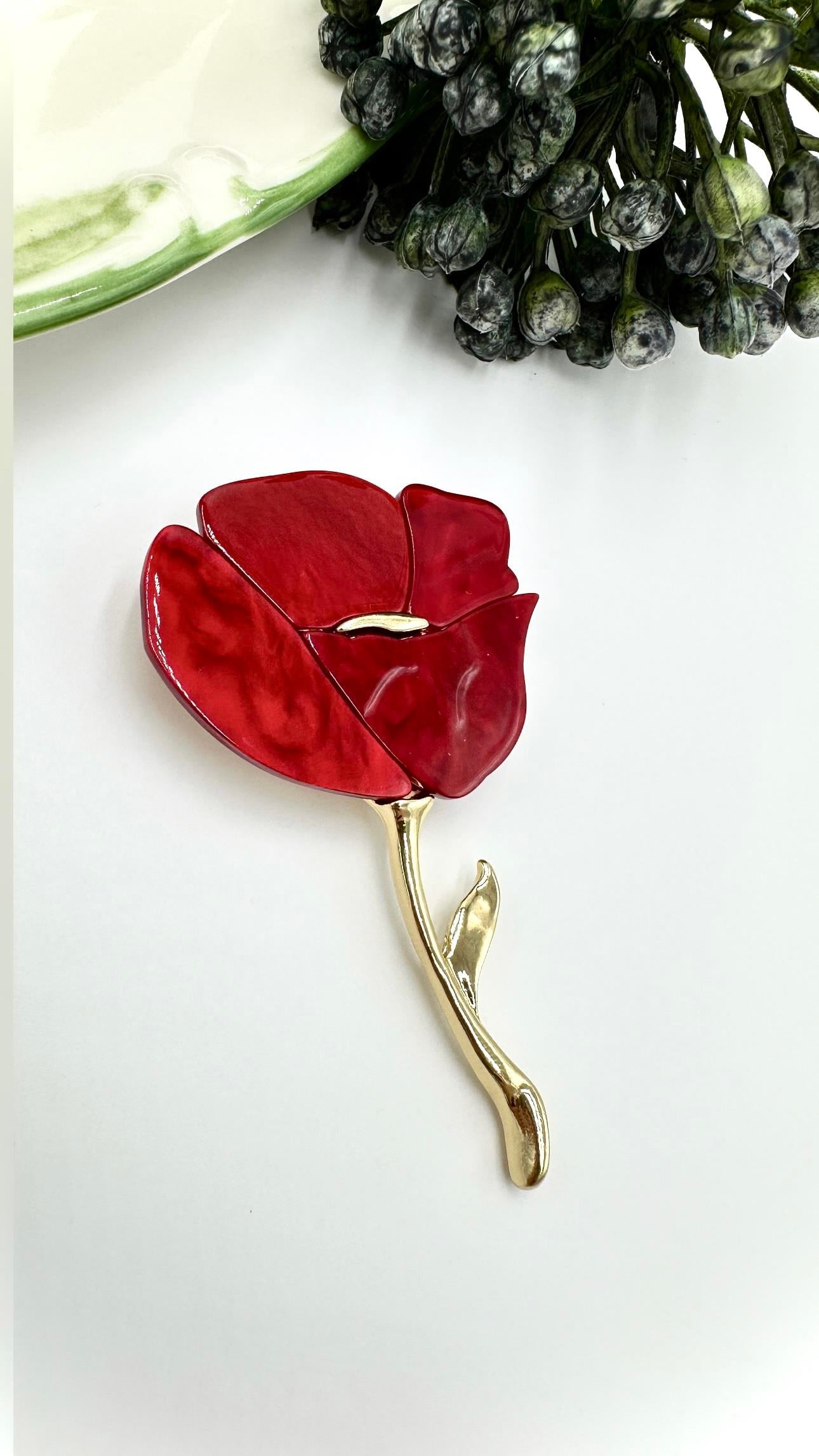 Gelincik Model Broş