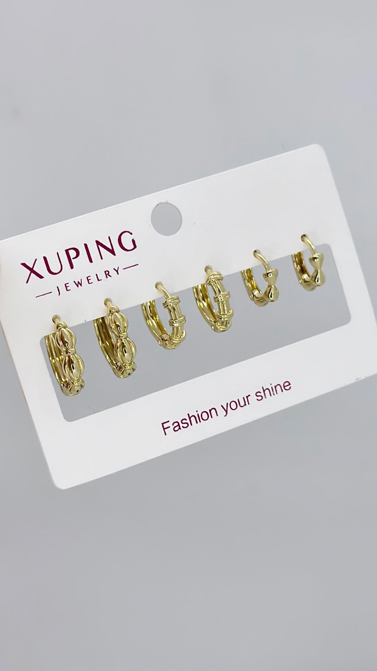Gold Çoklu Eklem Küpe