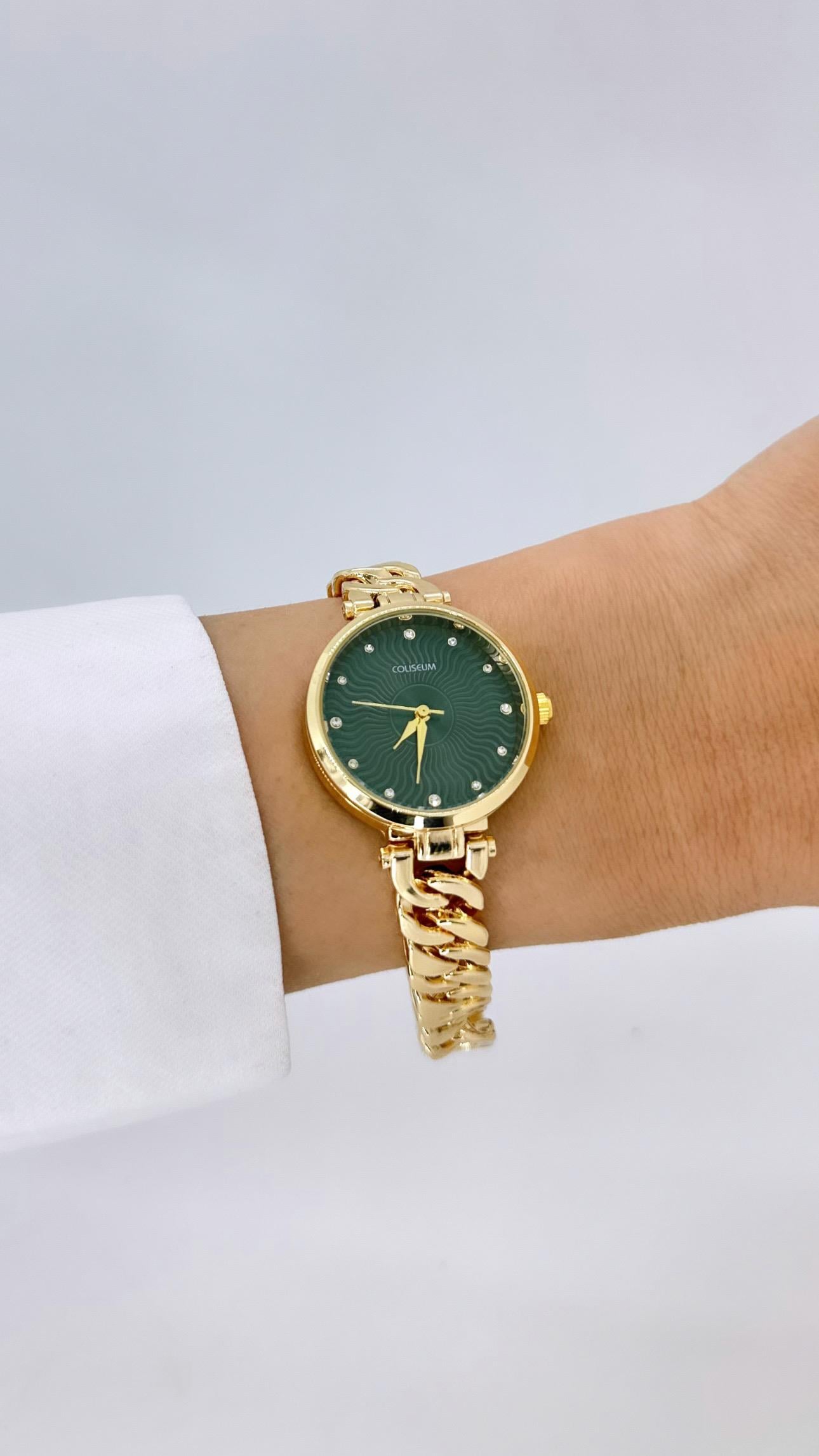 Gold Gurmet Saat/ Yeşil Kadranlı