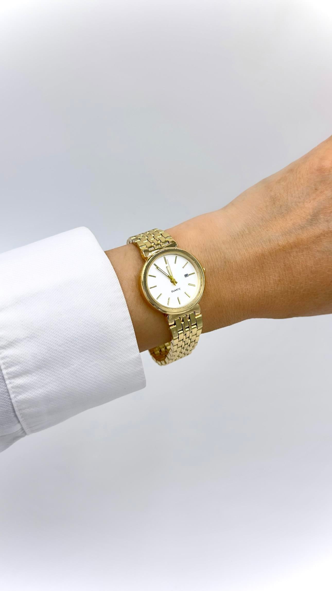 Rlx Gold Yuvarlak Kadranlı Saat