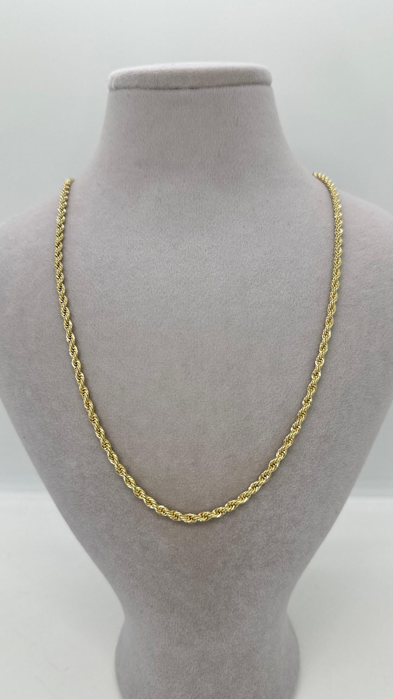 Vip 14 K 2mm Halat Kolye 50cm