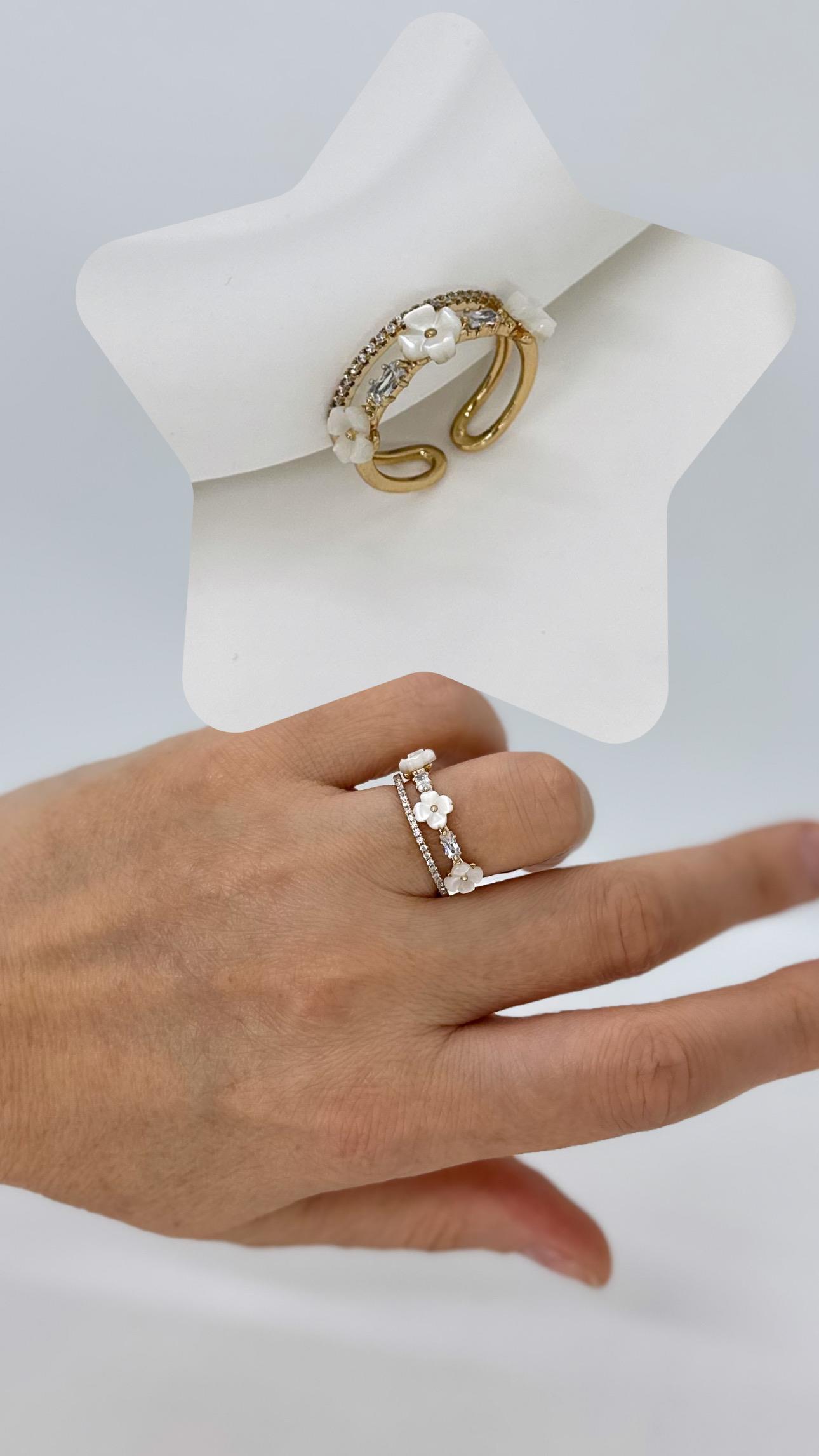 Vip 14 K Çiçekli Yüzük