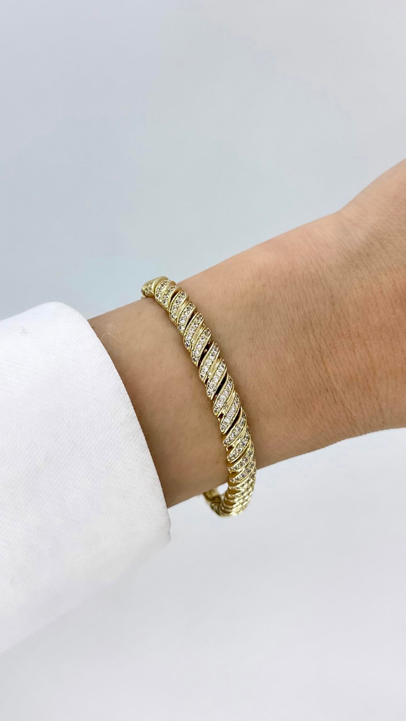Vip 14 K Deniz Dalgası Bileklik