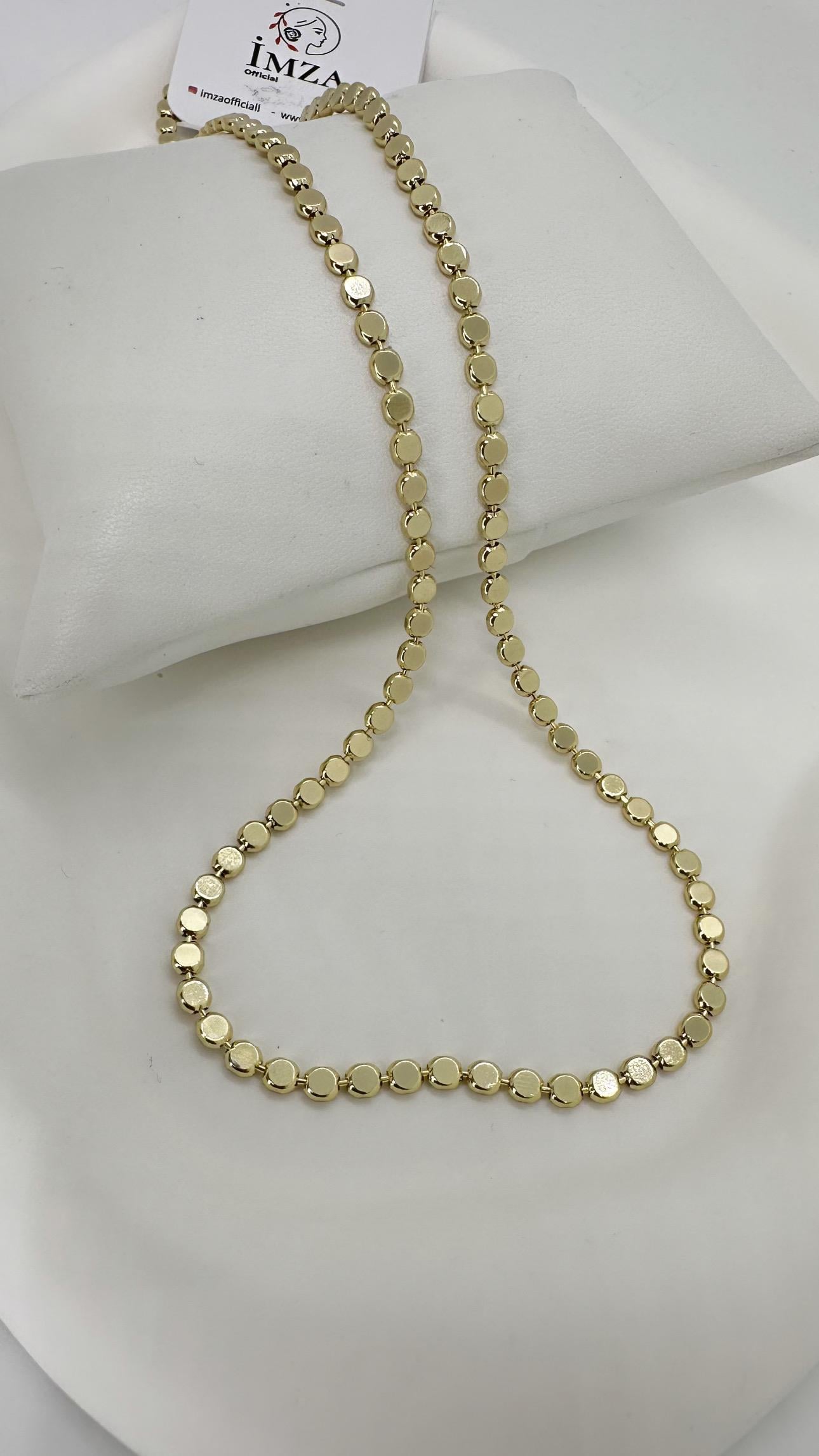 Vip 14 K Ezme Dorika Kolye 45cm