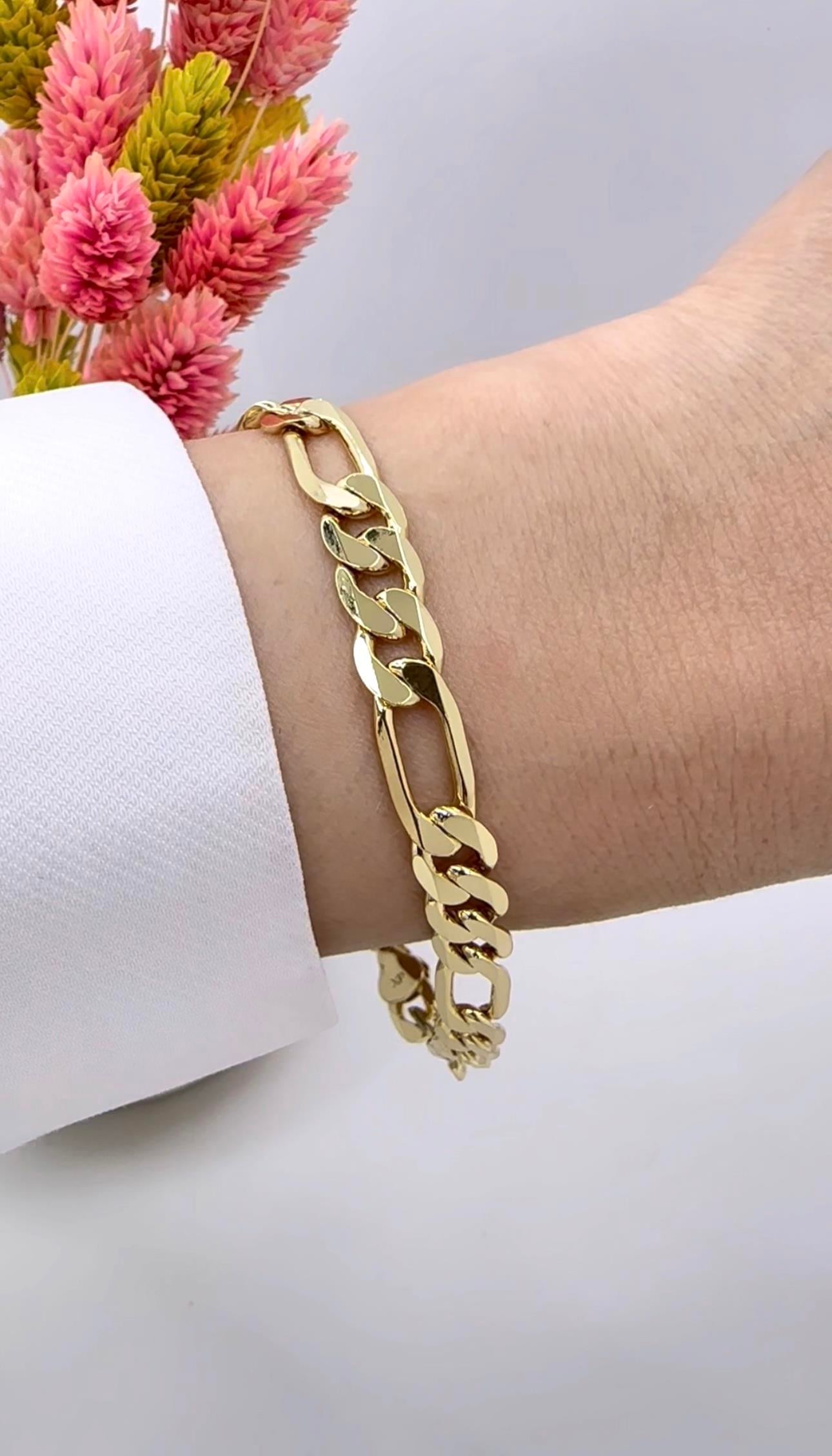 Vip 14 K Figaro Bileklik