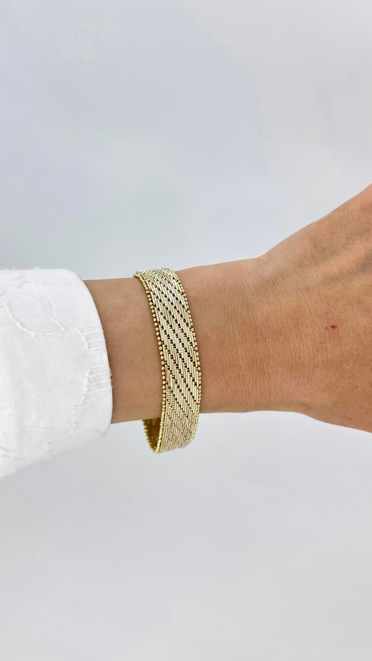 Vip 14 K Geniş Hasır Bileklik
