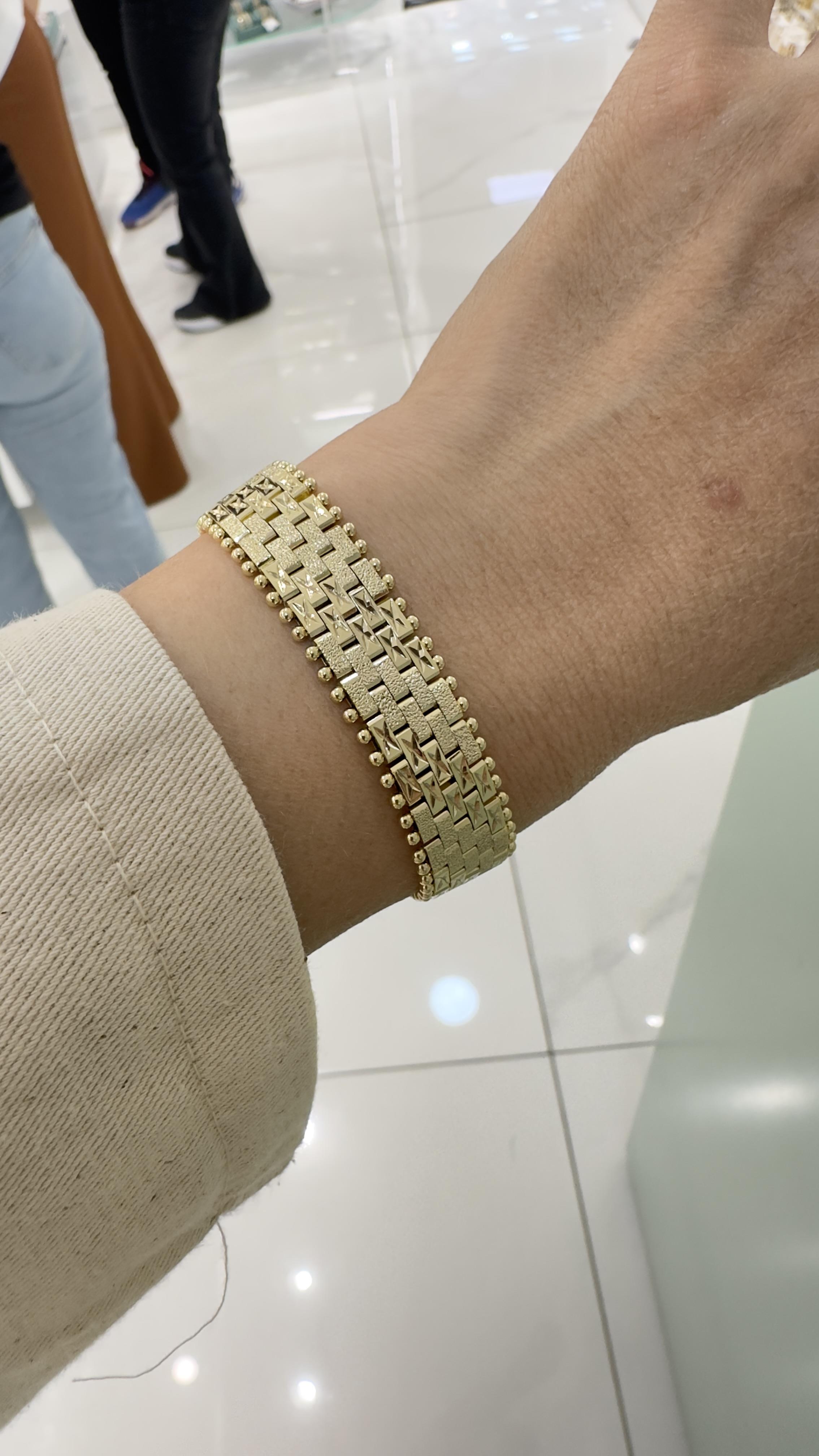 Vip 14 K Hasır Bileklik