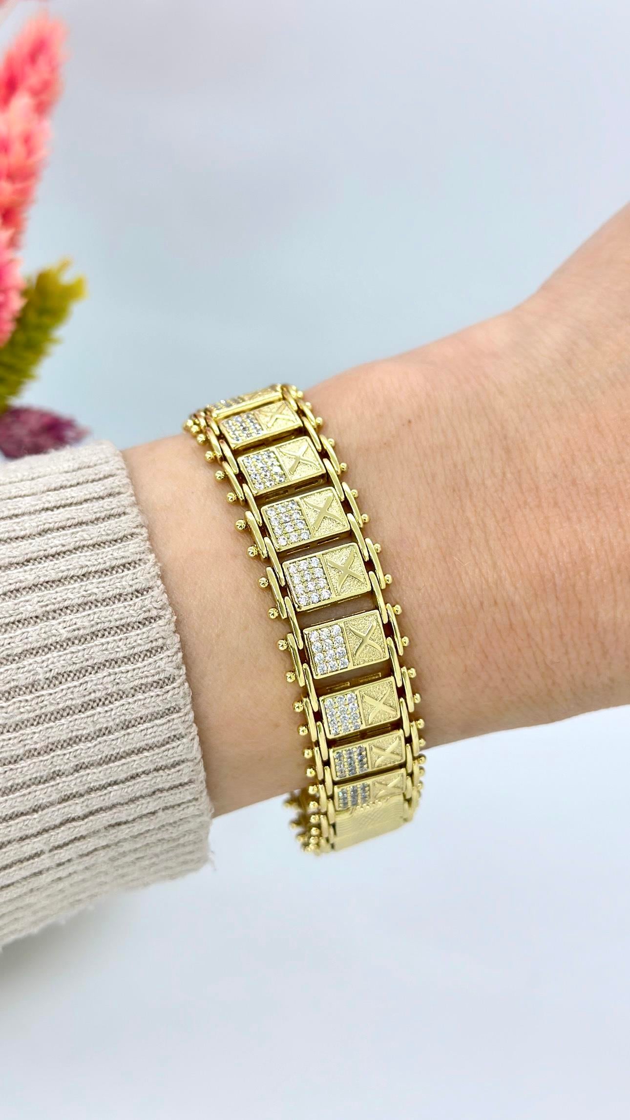 Vip 14 K Hasır X Bileklik