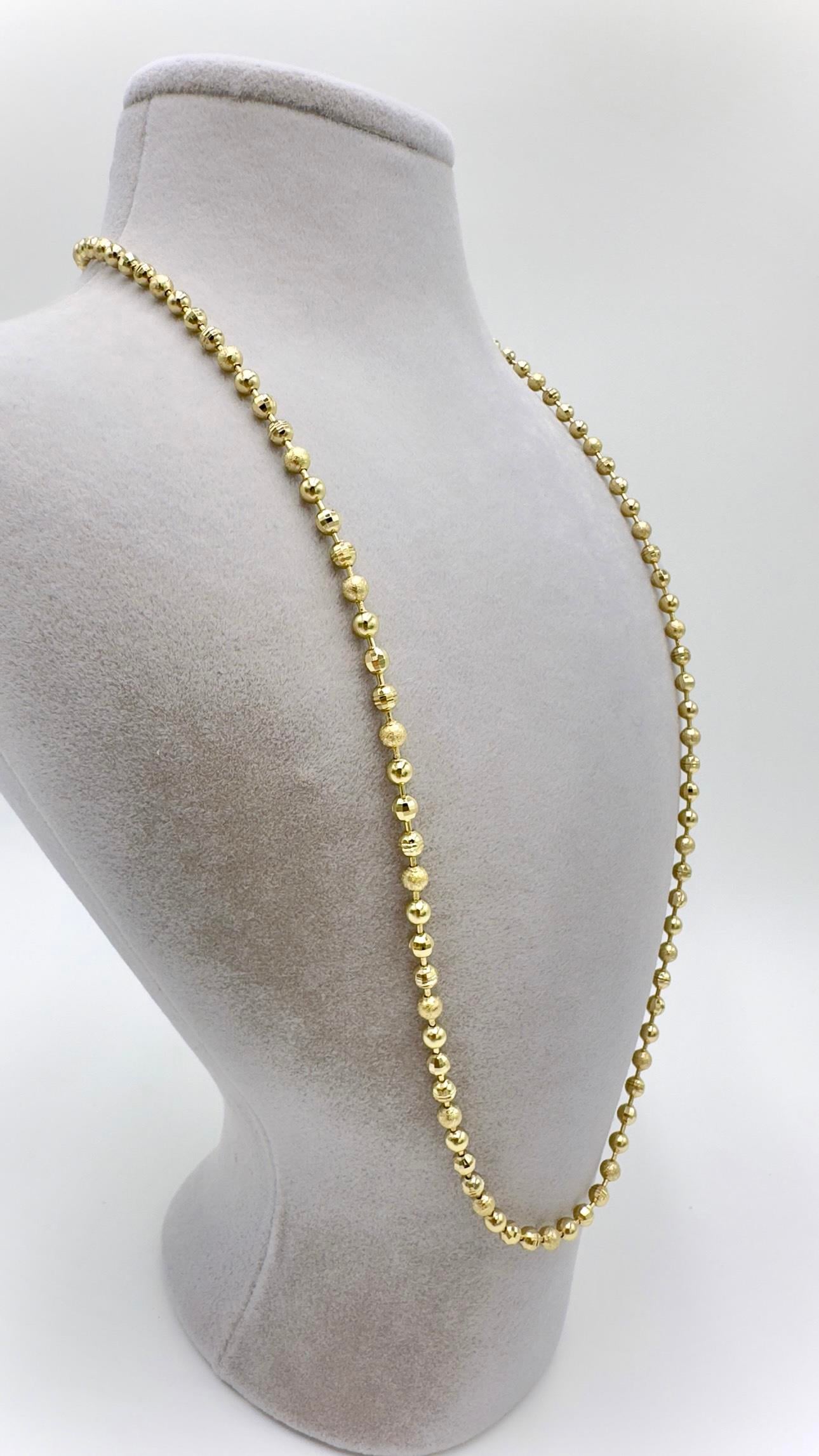 Vip 14 K Işıltılı Dorika Kolye 60cm