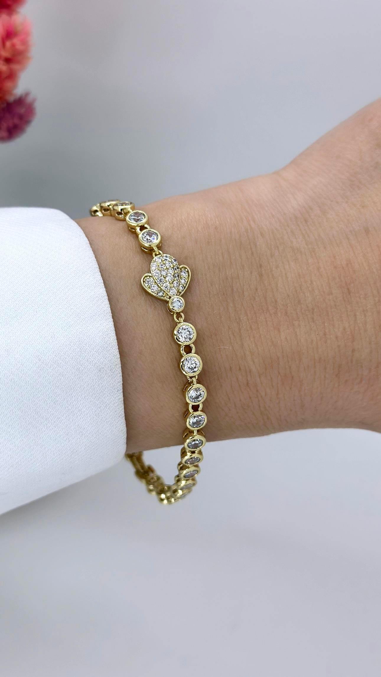 Vip 14 K  Kalpli Su Yolu Bileklik