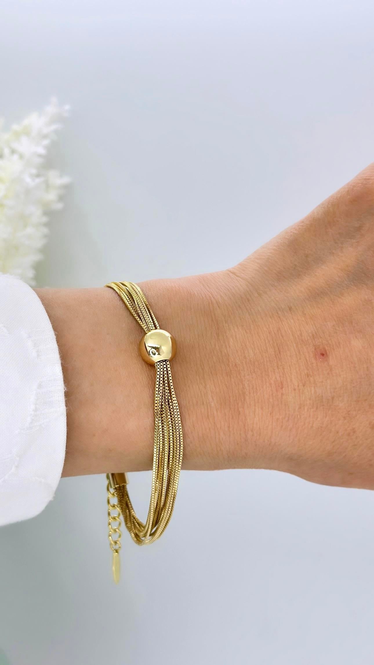 Vip 14 K Pearly Model Bileklik