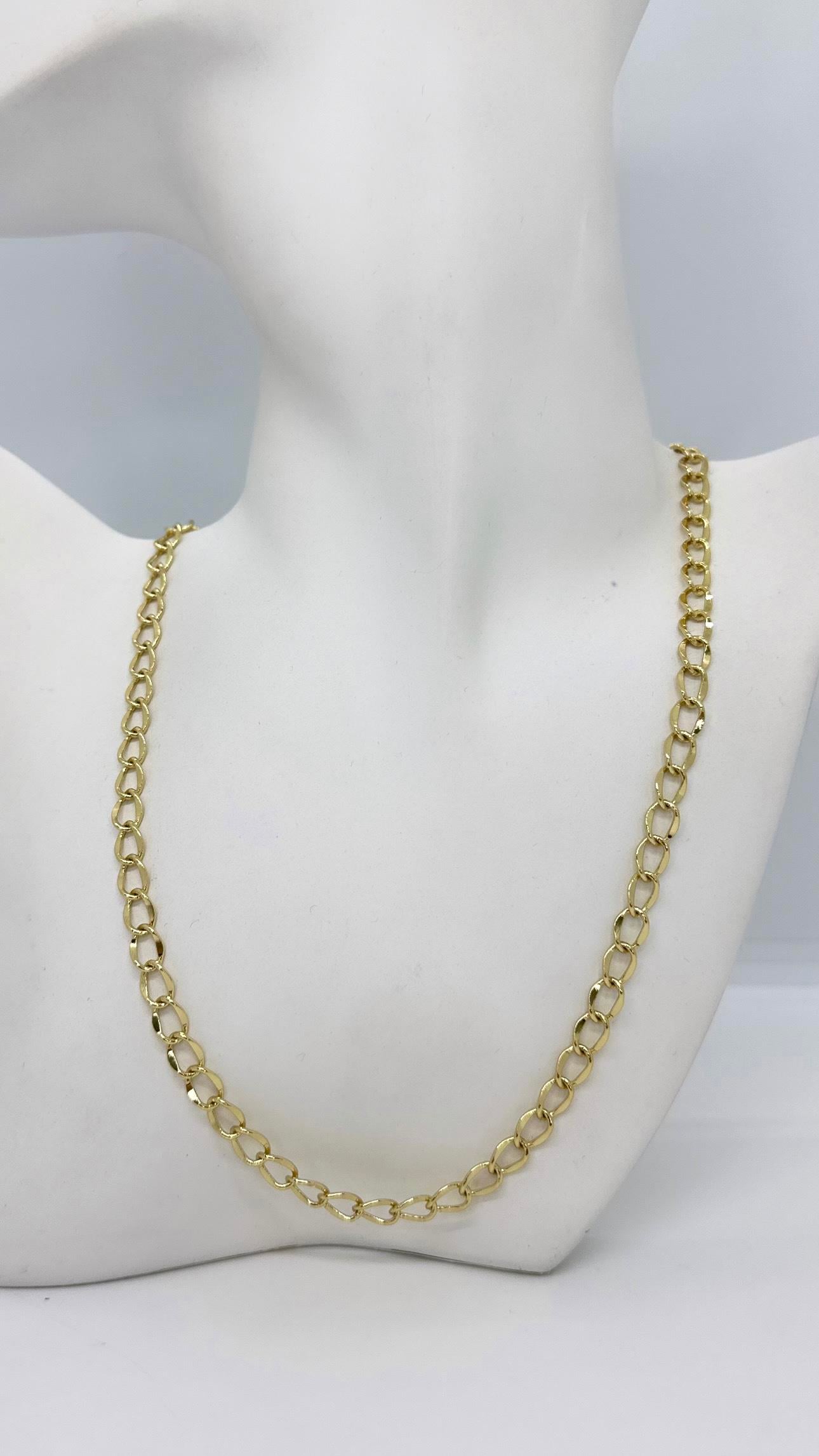 Vip 14 K Spor Zincir Kolye 50cm