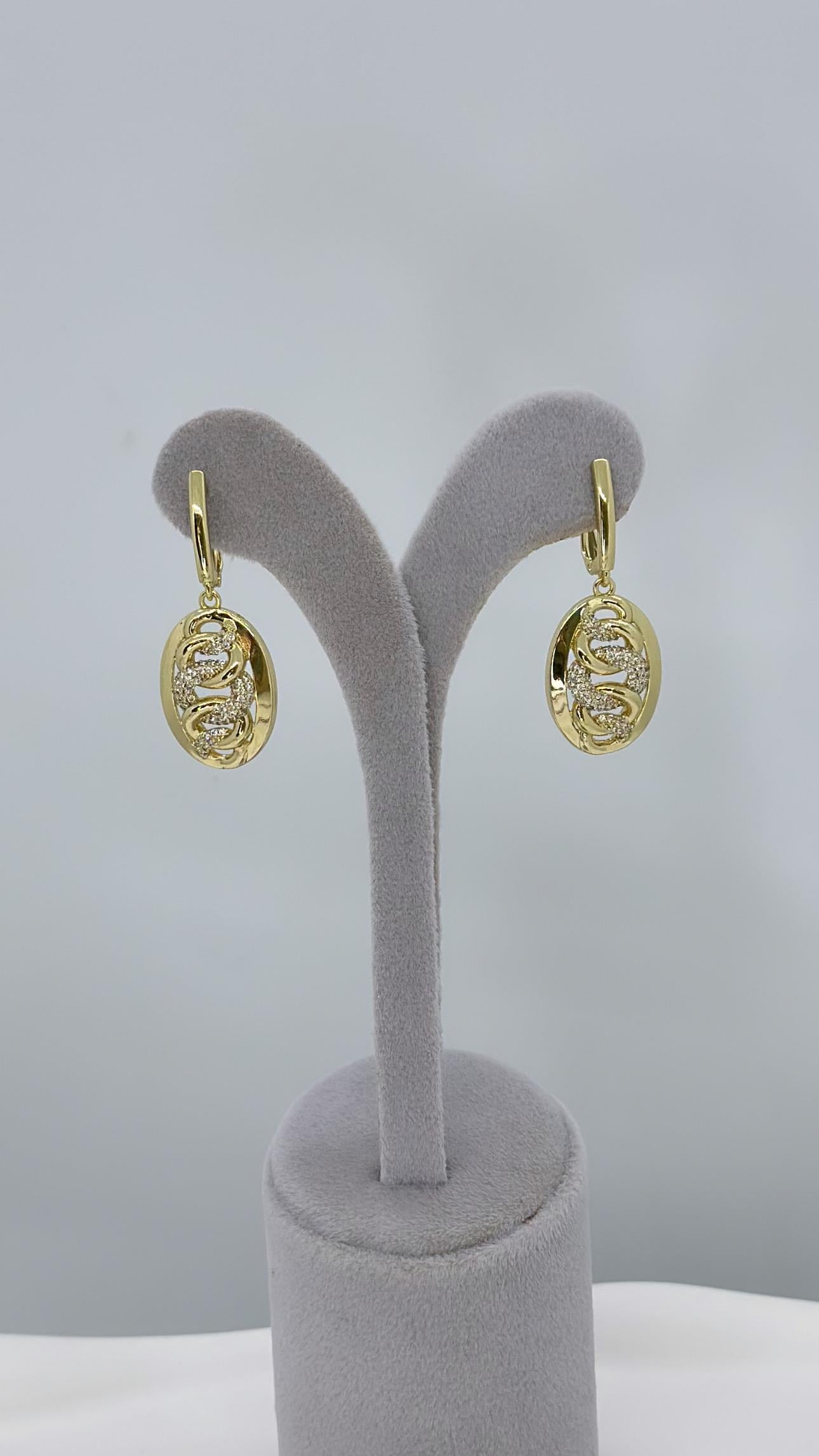 Vip 14 K Taşlı Gurmet Model Küpe