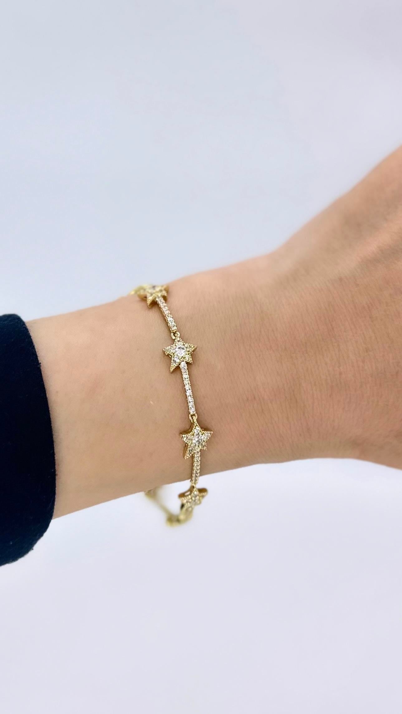 Vip 14 K Yıldız Bileklik