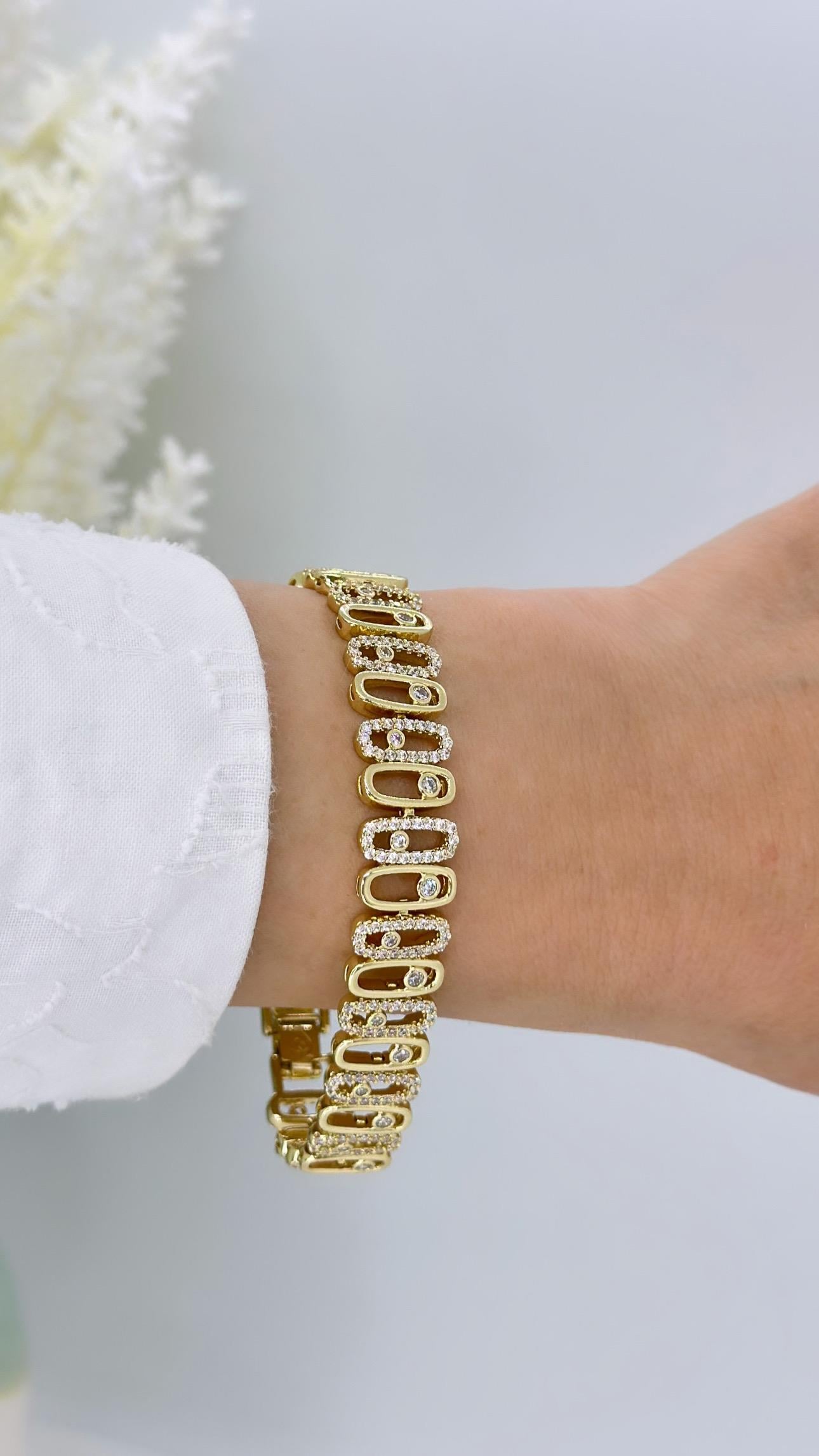 Vip 14 K Zikzak Model Bileklik