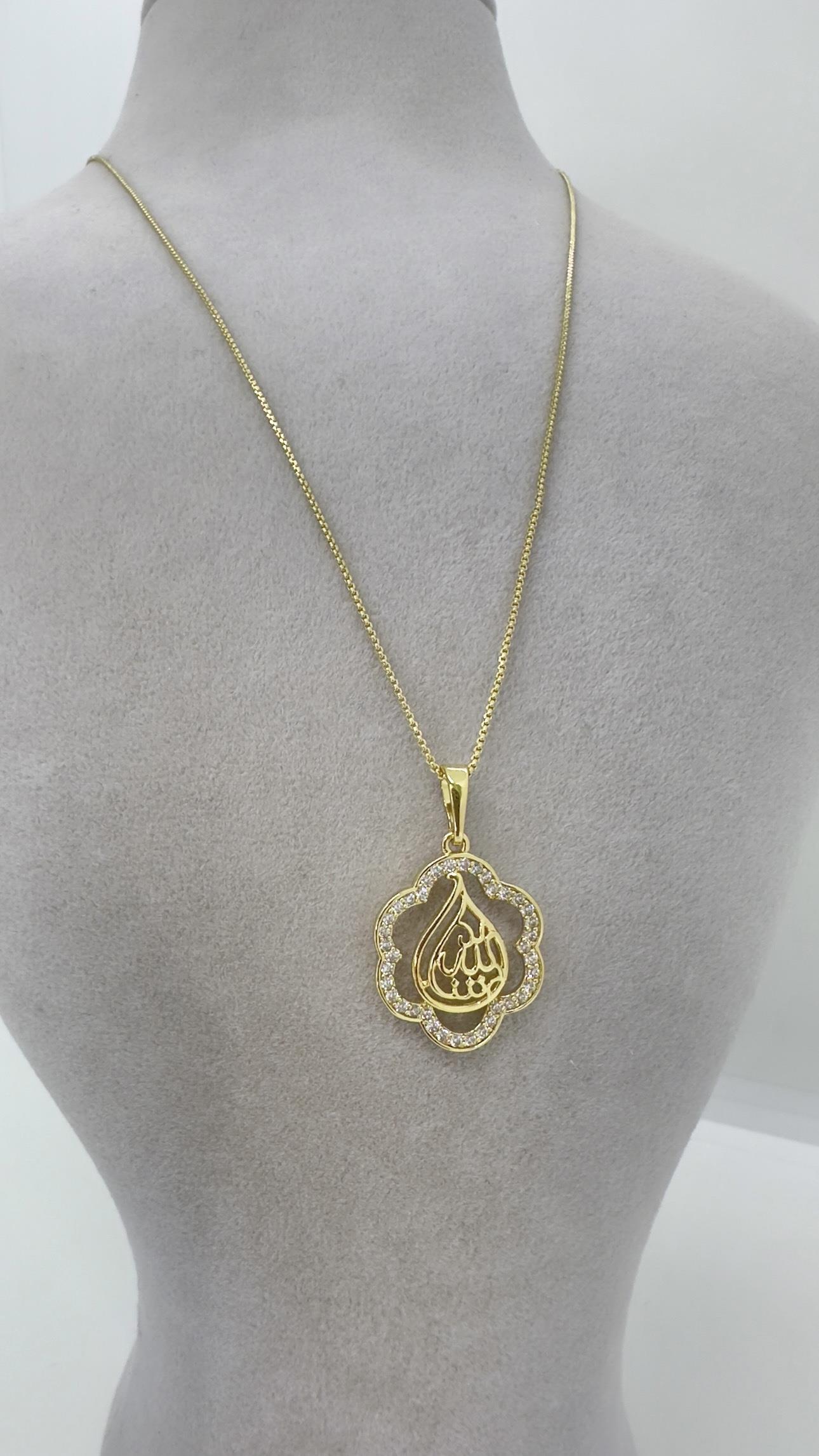 Vip 14 K Zirkon Lafız Kolye