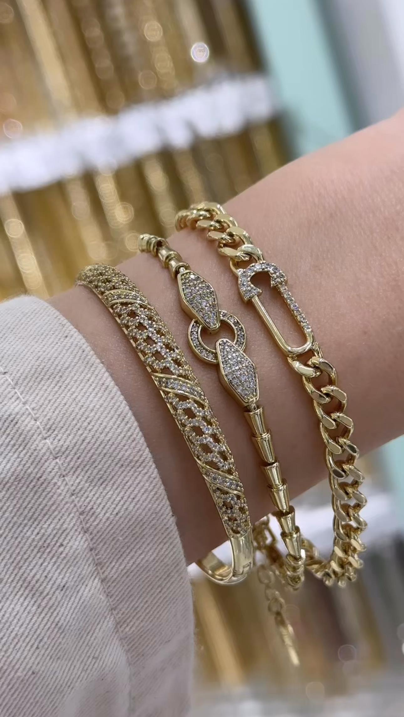 Vip 14K Bilekliller ( Kombin parçalarını tek tek seçerek sepete ekleyebilirsiniz) 