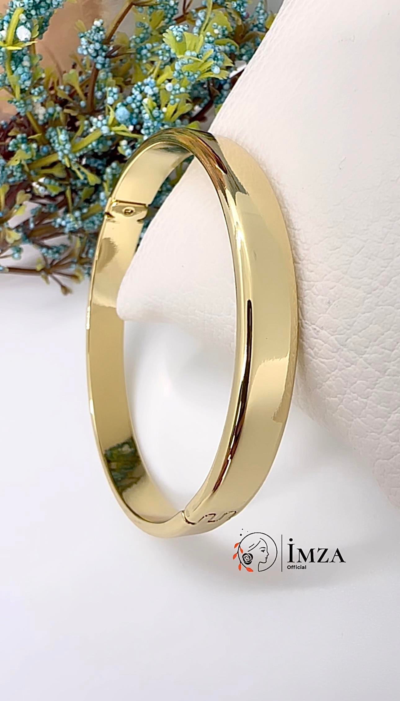 Vip 14k Yuvarlak Kelepçe Bileklik