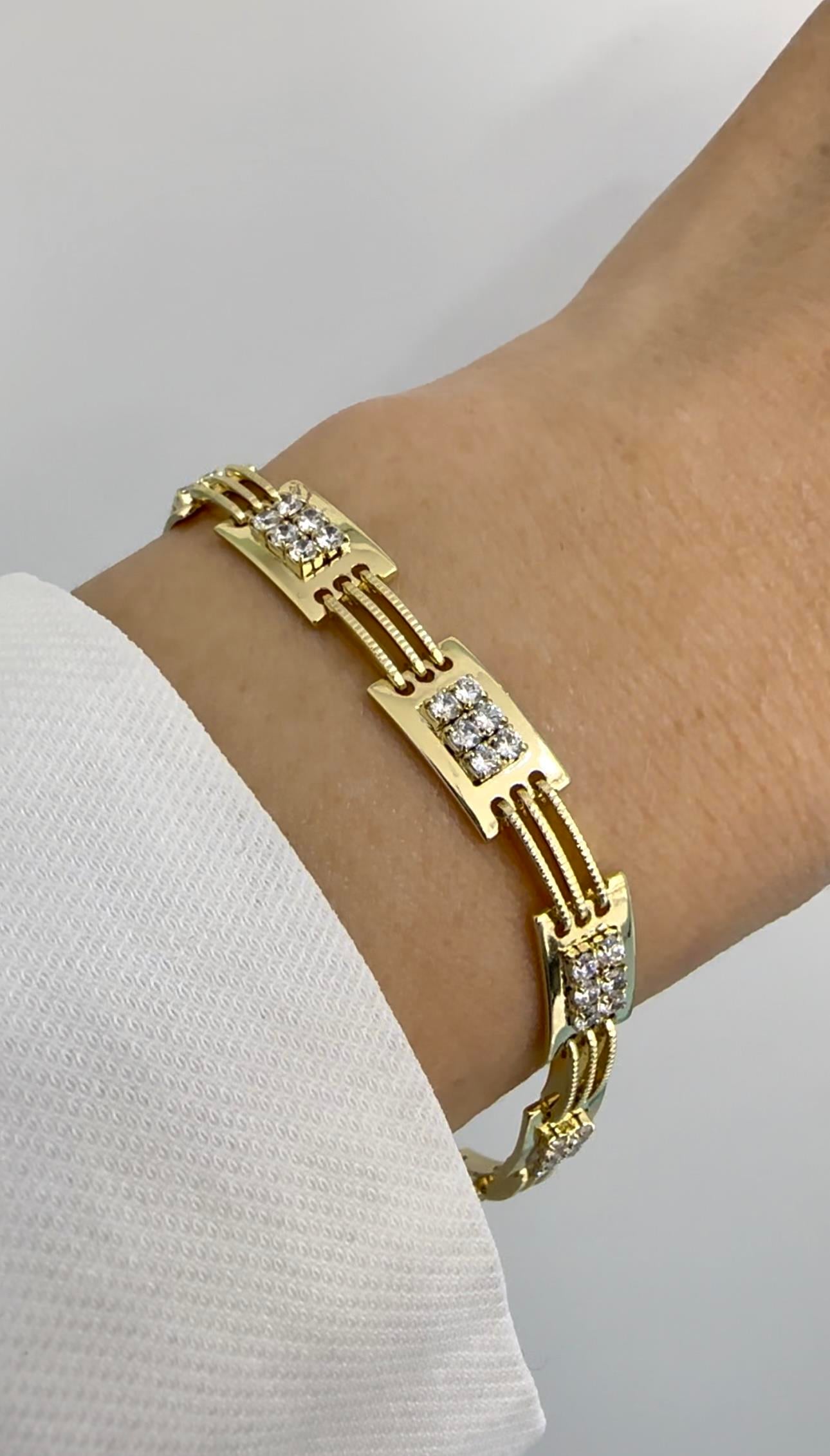 Vip 14k Zirkon Taşlı Detay Bileklik