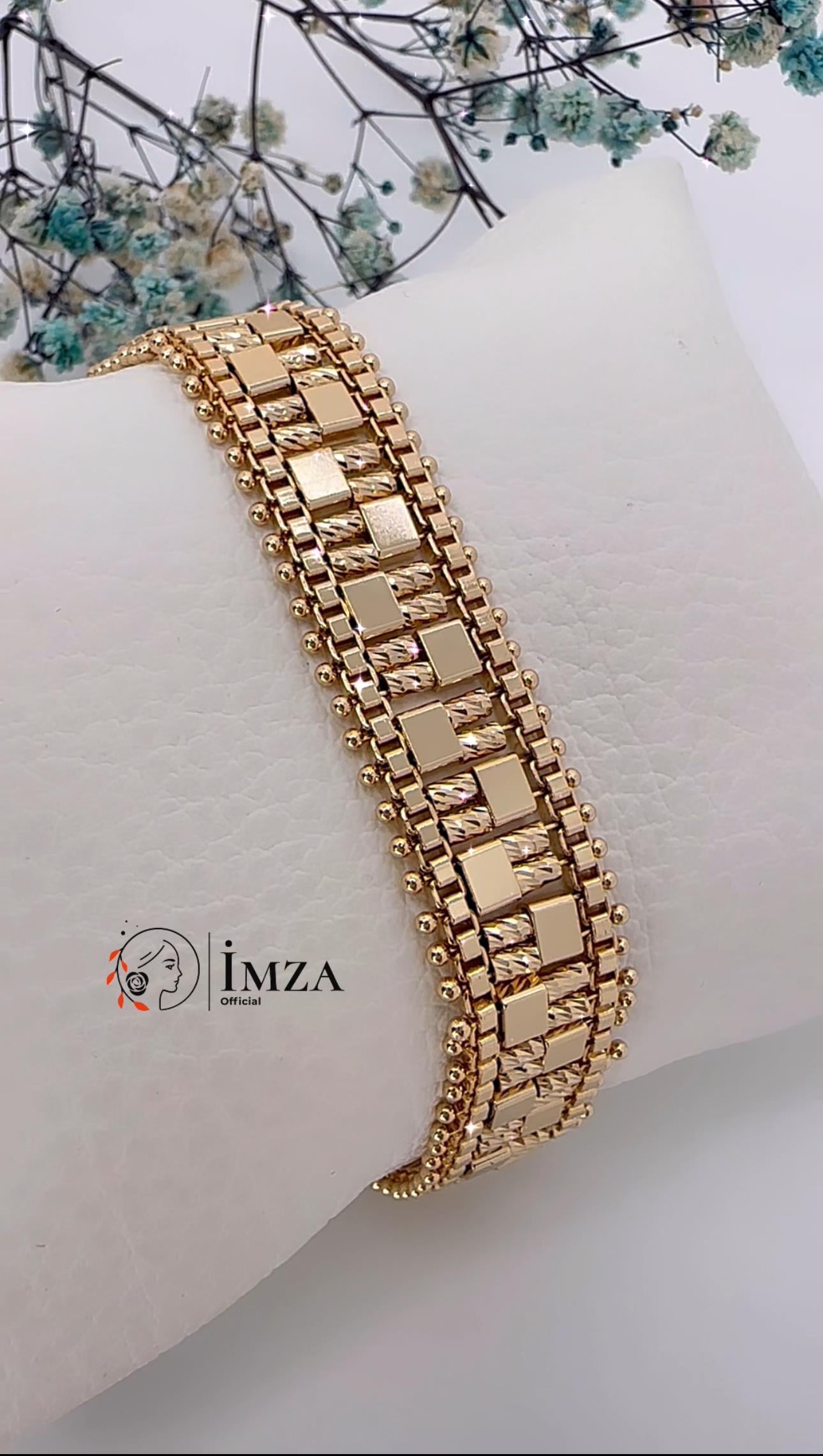 Vip Dama Desenli Hasır Bileklik