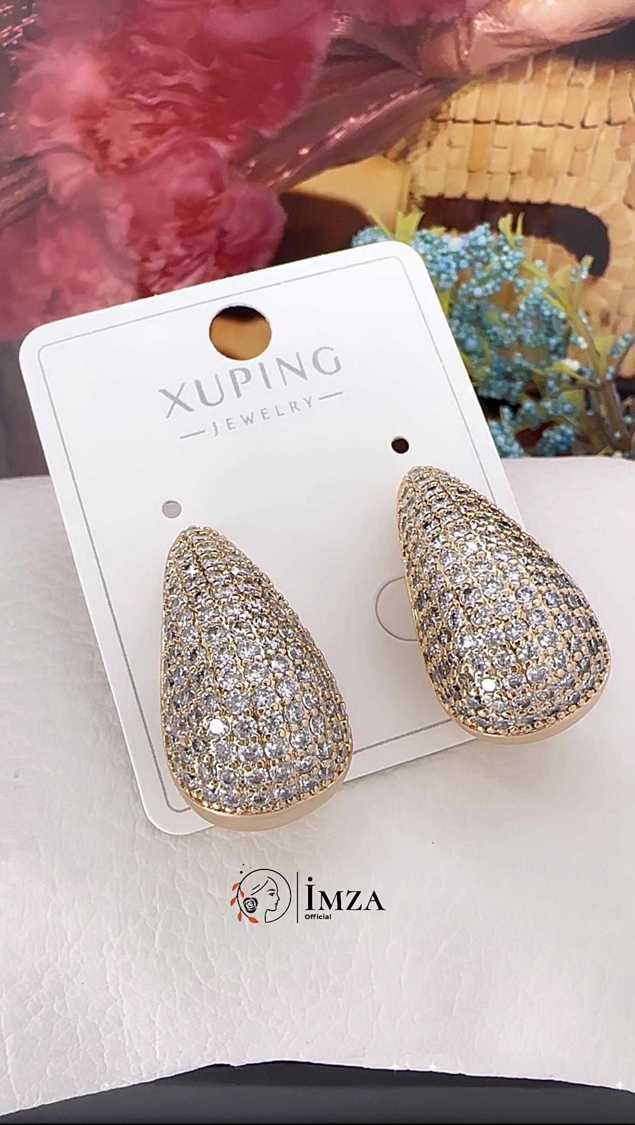 Vip Marka Model Taşlı Küpe