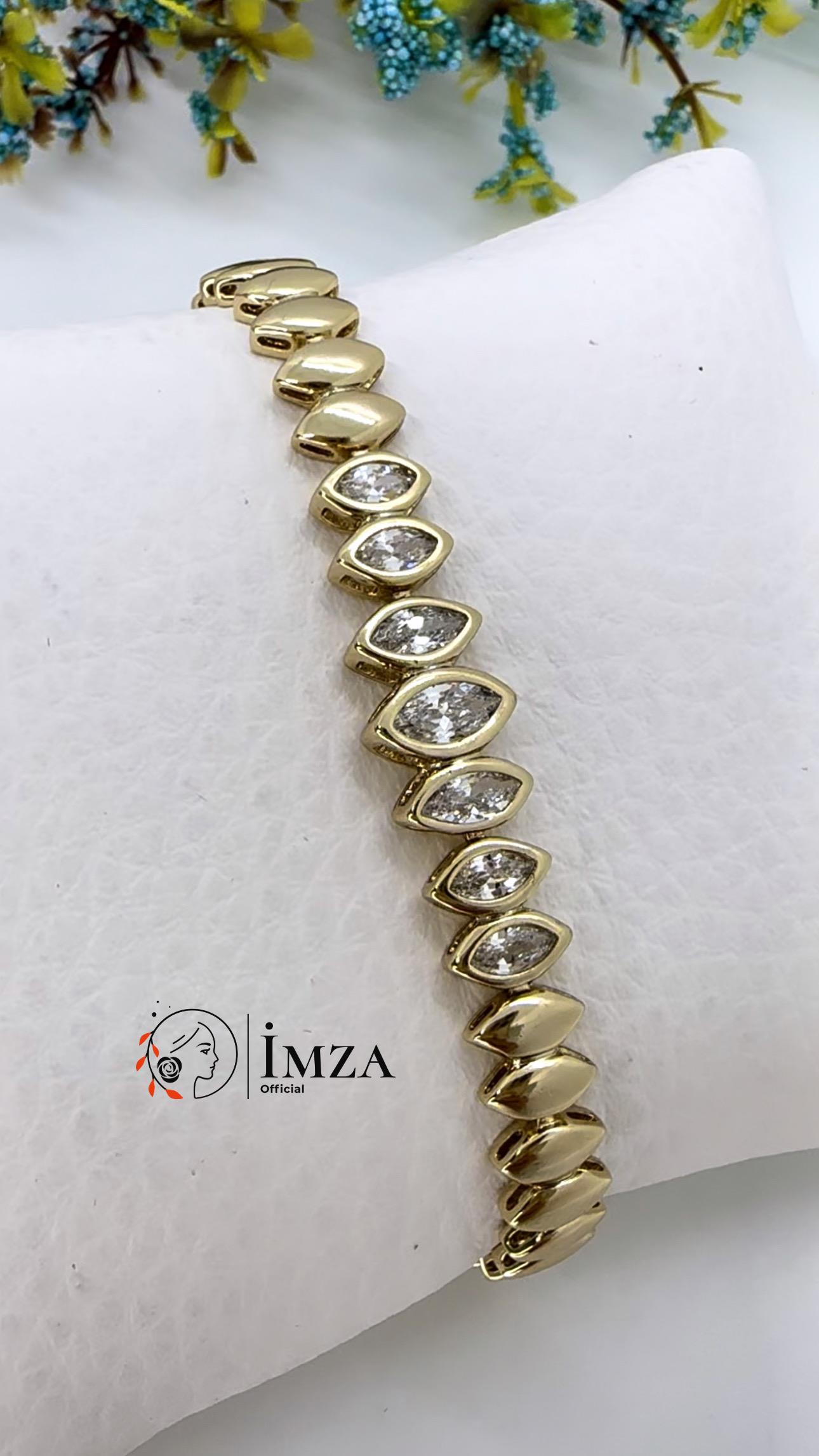 Vip Oval Taşlı Bileklik