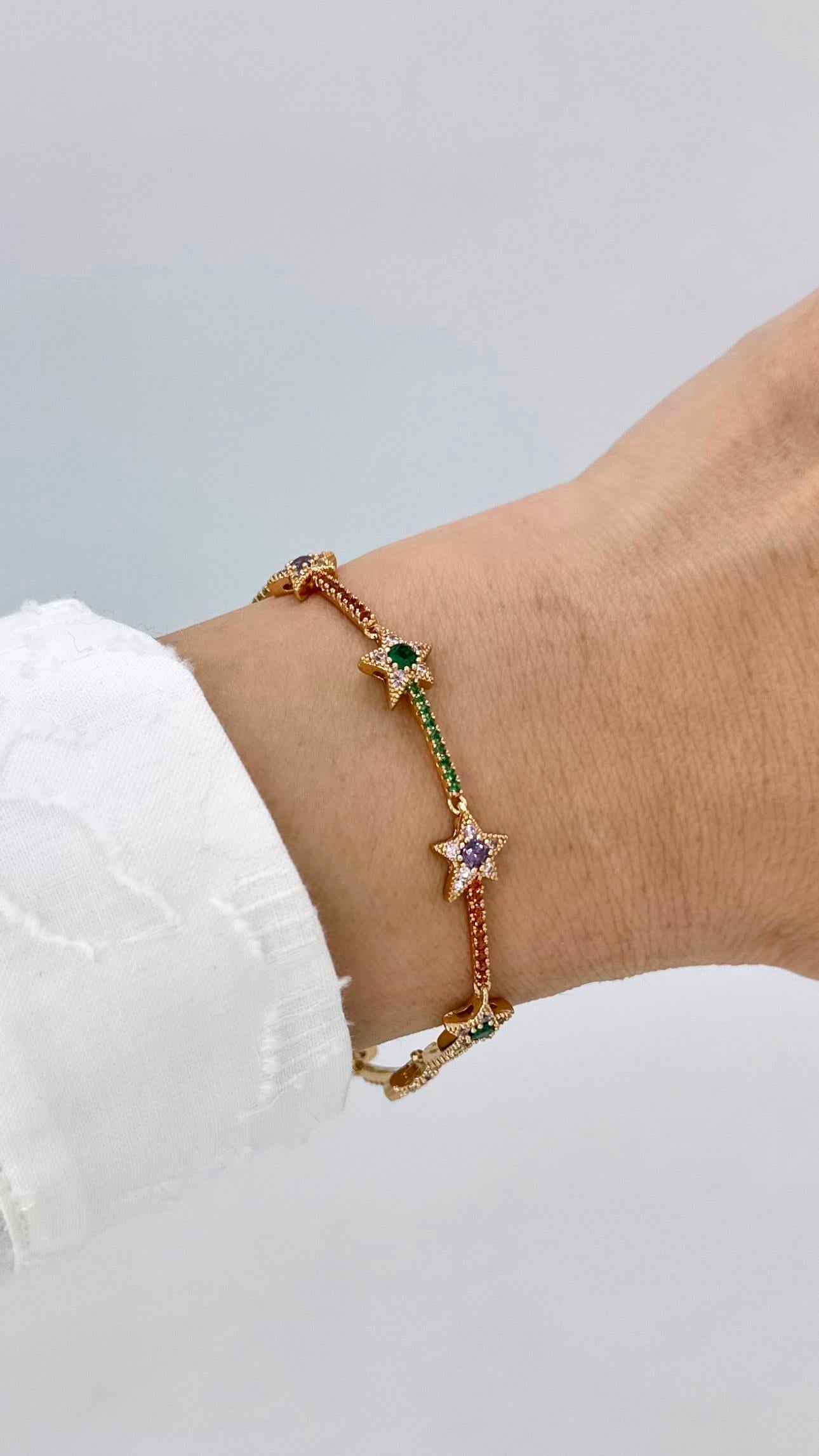 Vip Rose Gold Renkli Yıldızlı Su Yolu
