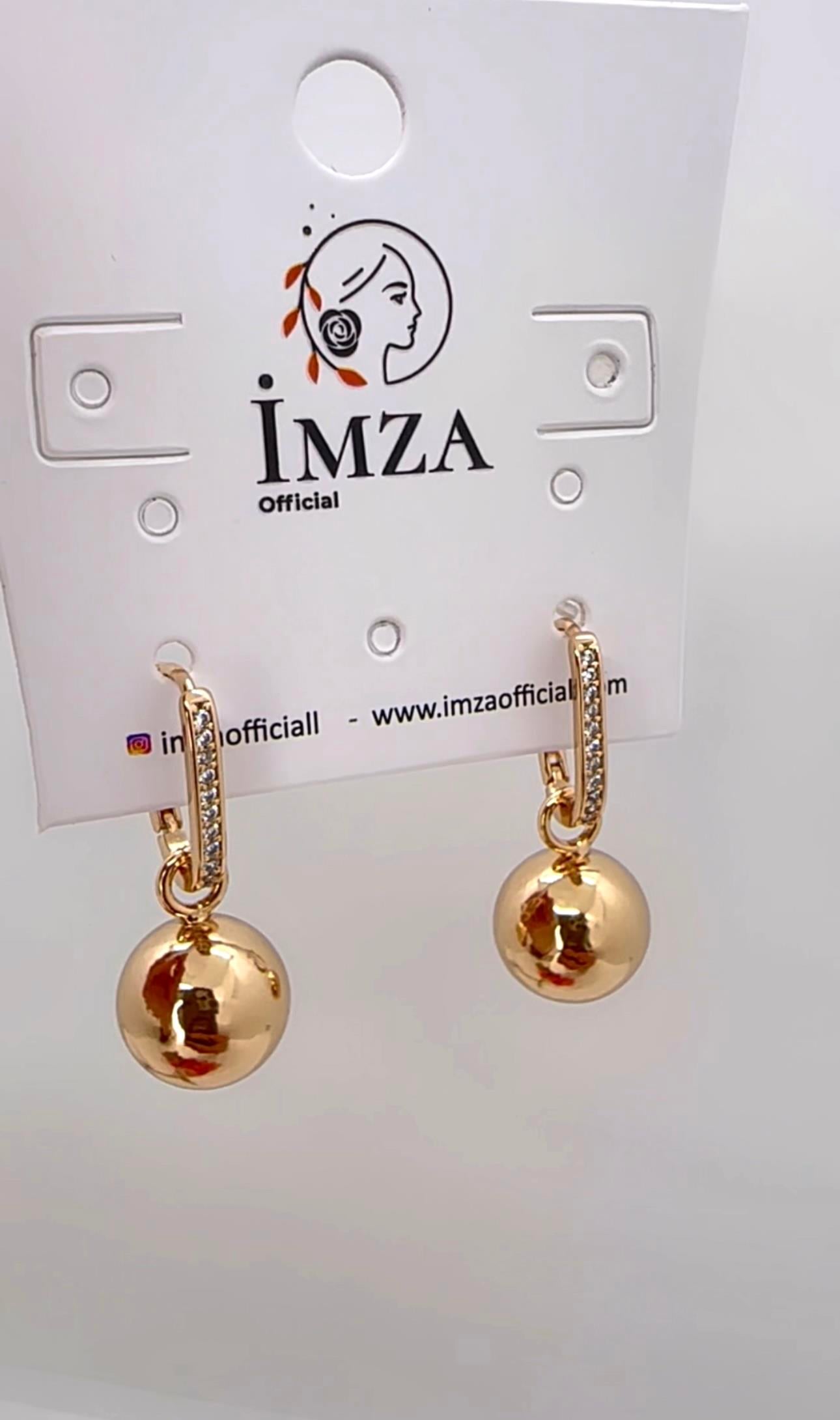 Vip Sallantılı Top Küpe
