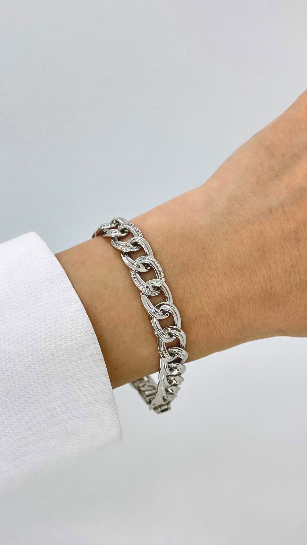 Vip Silver Taşlı Samanyolu Bileklik