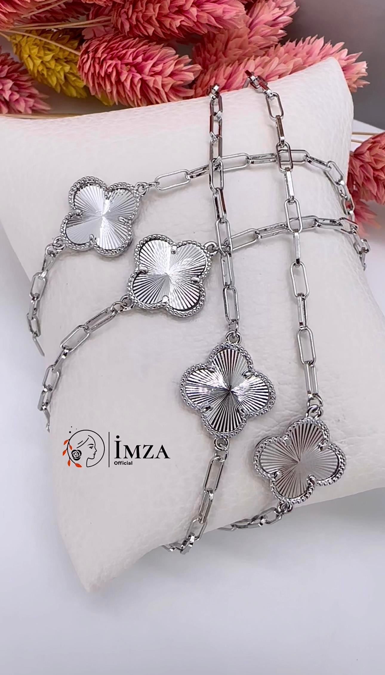 Vip Silver Van Clef Uzun Kolye