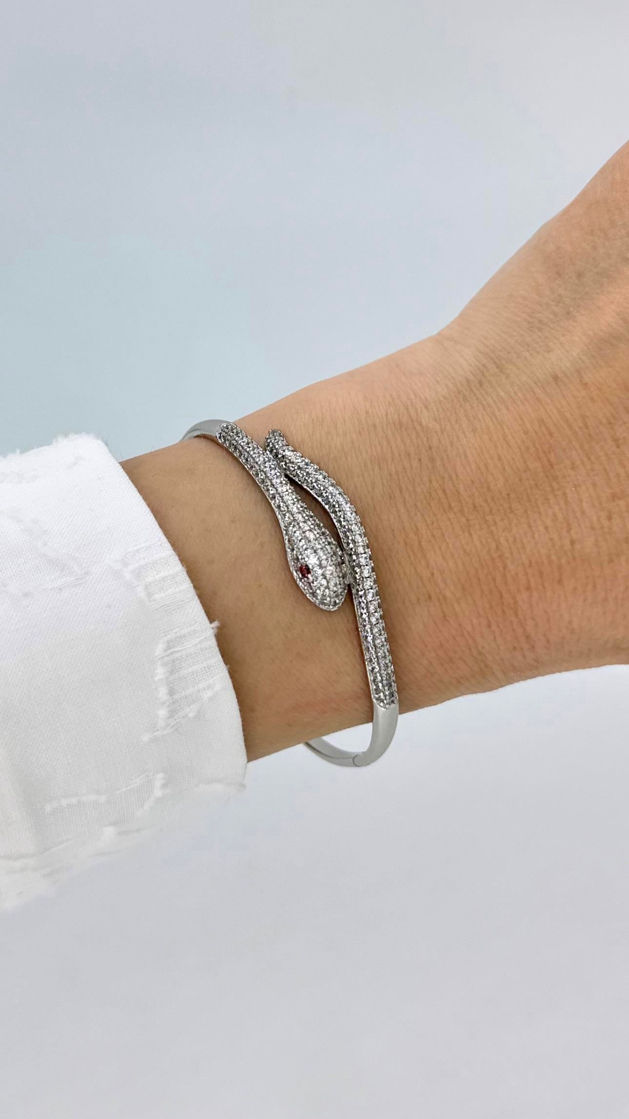 Vip Silver Yılanlı Kelepçe