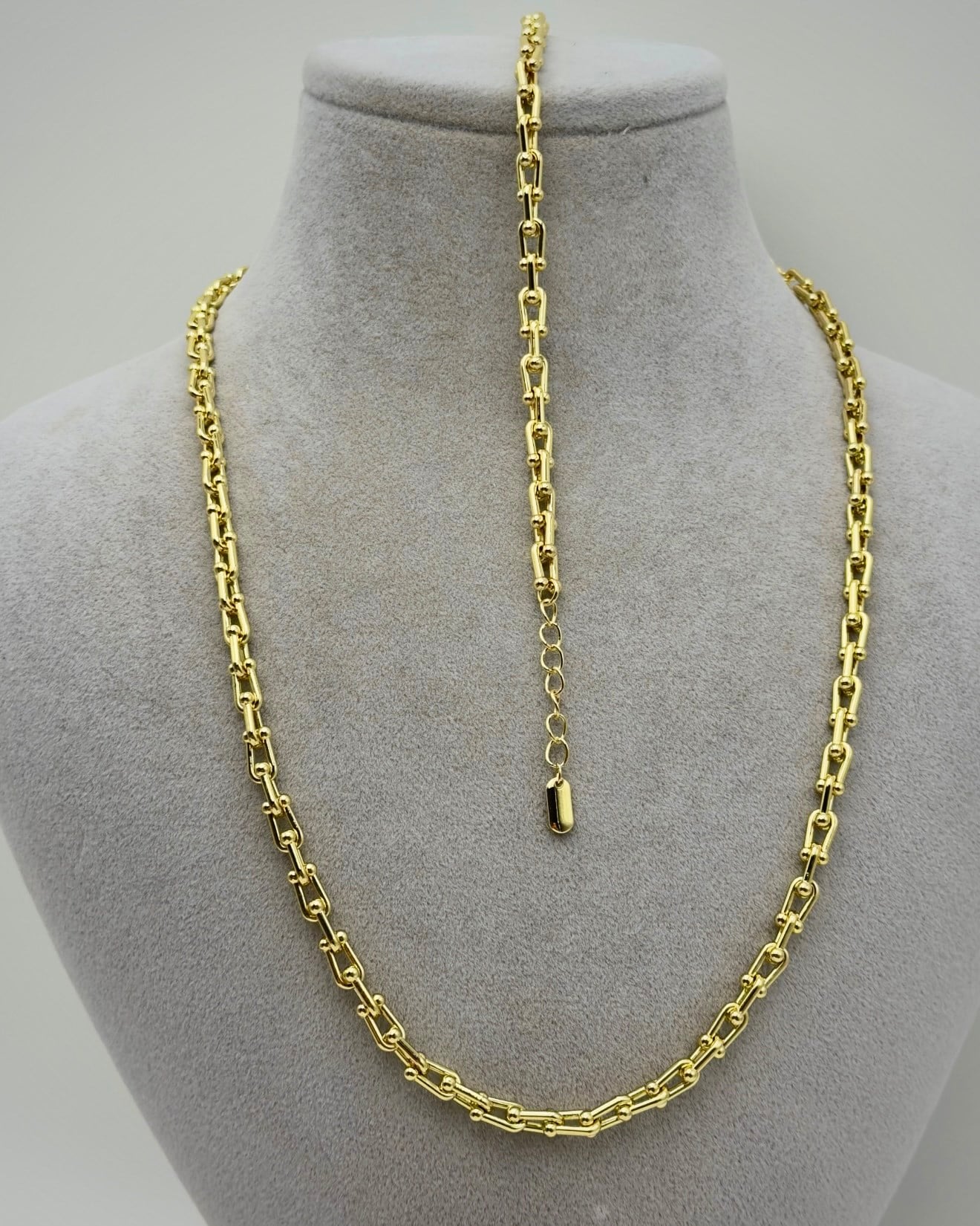 Vp 14 K Altın Kaplama Franco Model Kolye 50+5cm Kombin