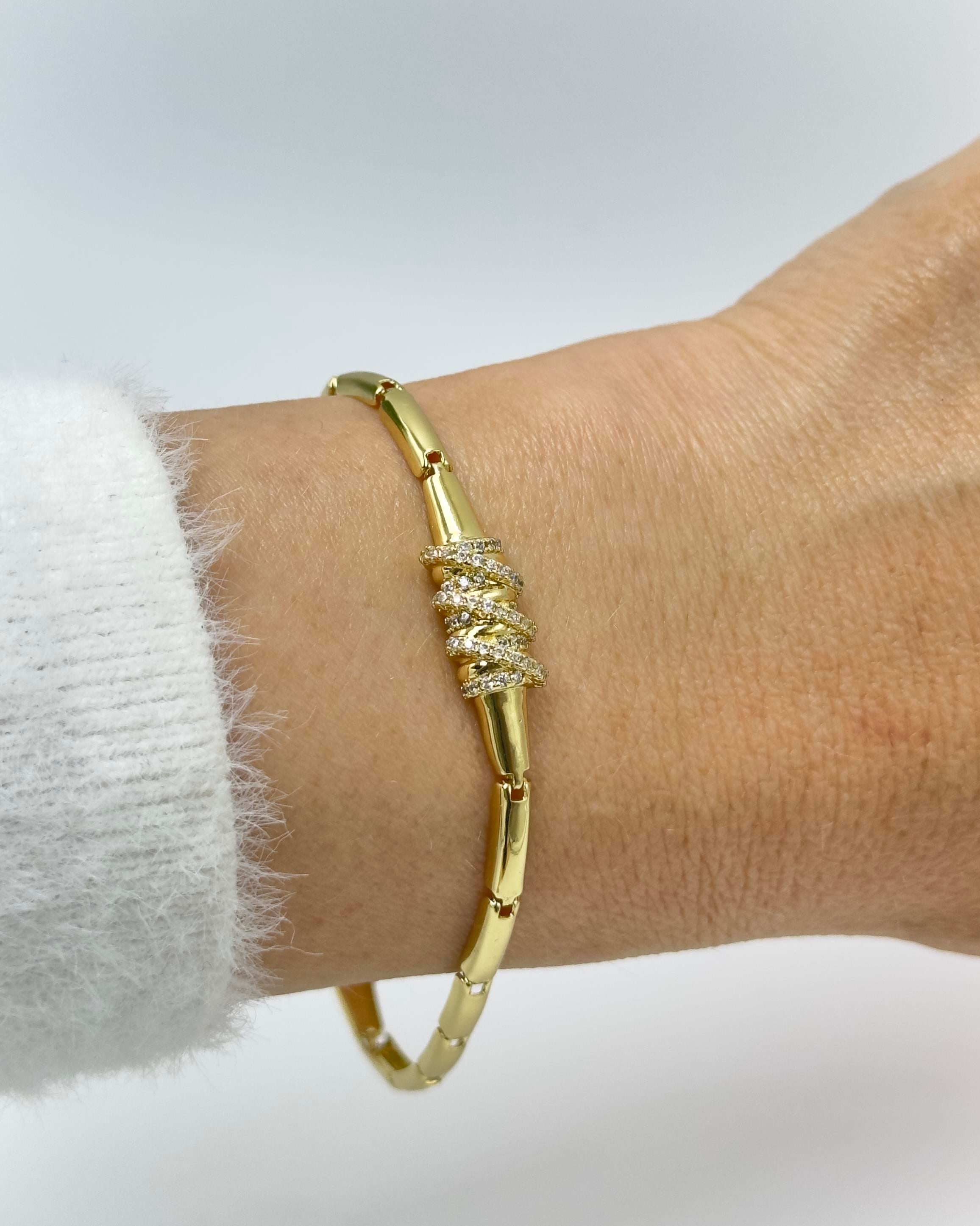 Vp 14 K Altın Kaplama Ritim Model Bileklik