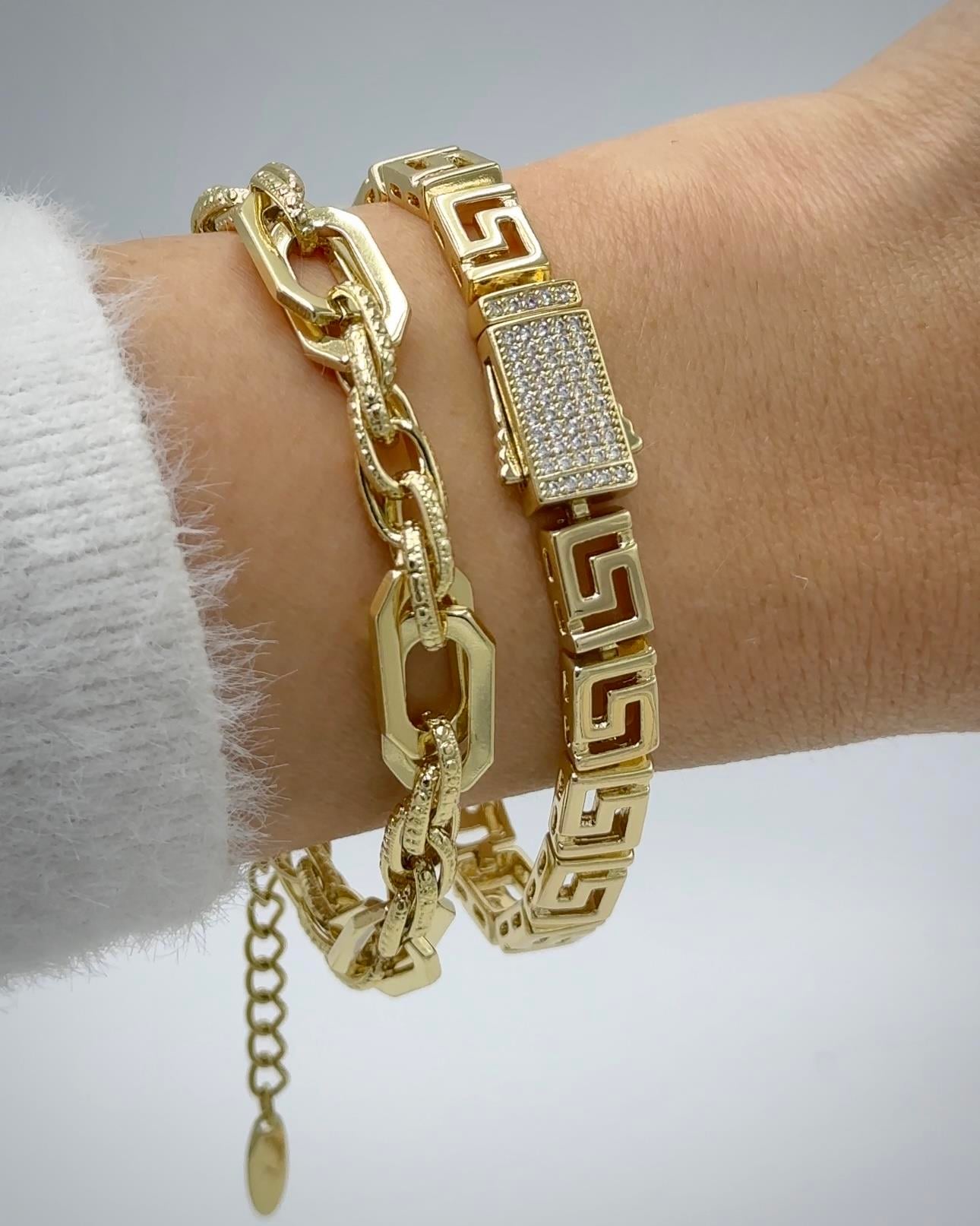 Vp 14 K Altın Kaplama Venüs Kombin Bileklik