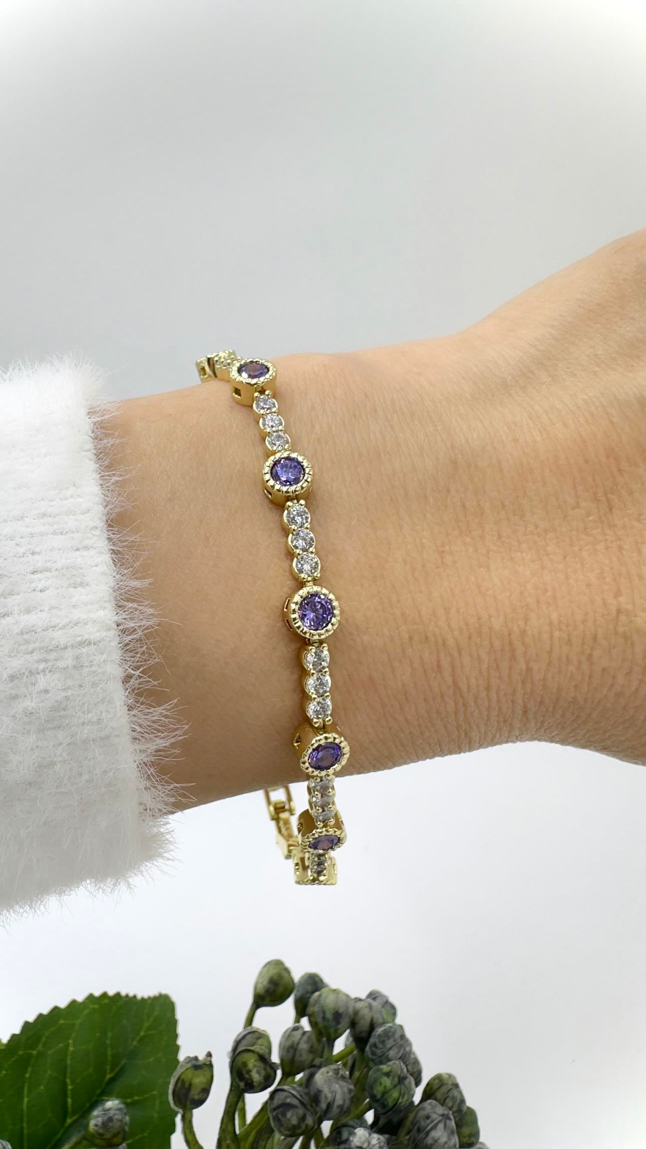 Vp 14 K Ametis Taşlı Suyolu Model Bileklik