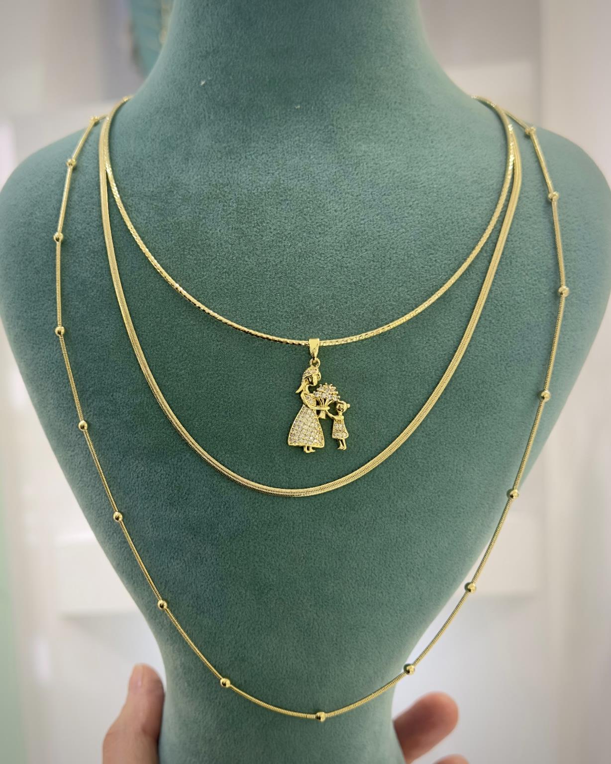 Vp 14 K Anne Kız Chokeer Kolye